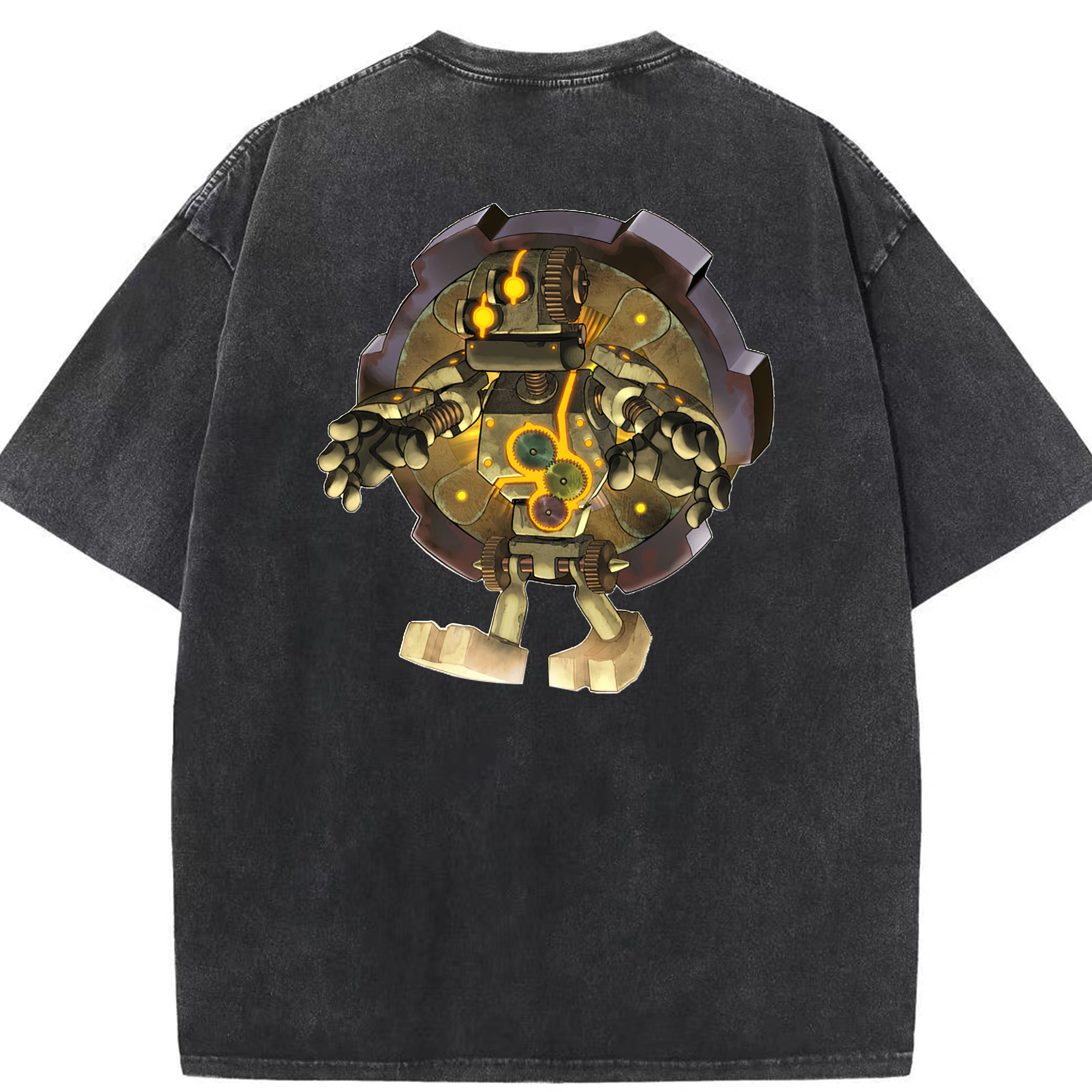 （画像用） 遊☆戯☆王 Yu-Gi-Oh! 綿100% ヴィンテージ風 半袖Tシャツ（背面プリント）