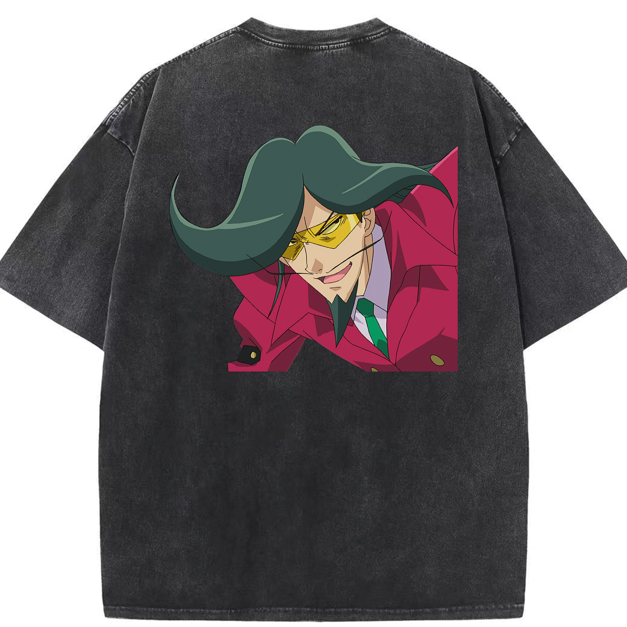 （画像用） 遊☆戯☆王 Yu-Gi-Oh! 綿100% ヴィンテージ風 半袖Tシャツ（背面プリント）