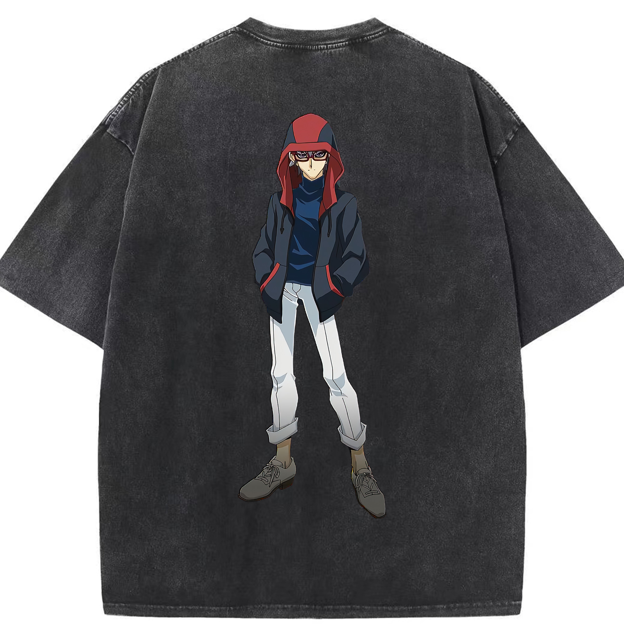 （画像用） 遊☆戯☆王 Yu-Gi-Oh! 綿100% ヴィンテージ風 半袖Tシャツ（背面プリント）