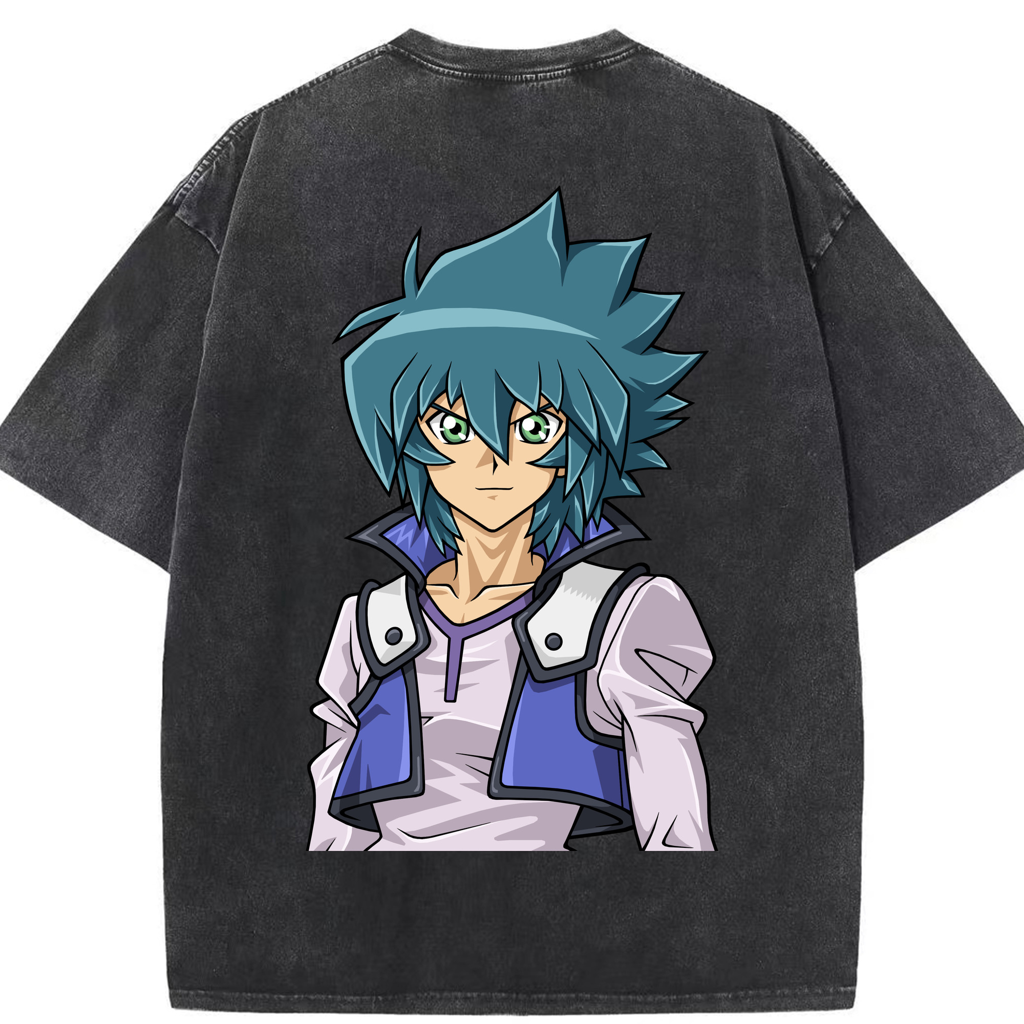 （画像用） 遊☆戯☆王 Yu-Gi-Oh! 綿100% ヴィンテージ風 半袖Tシャツ（背面プリント）