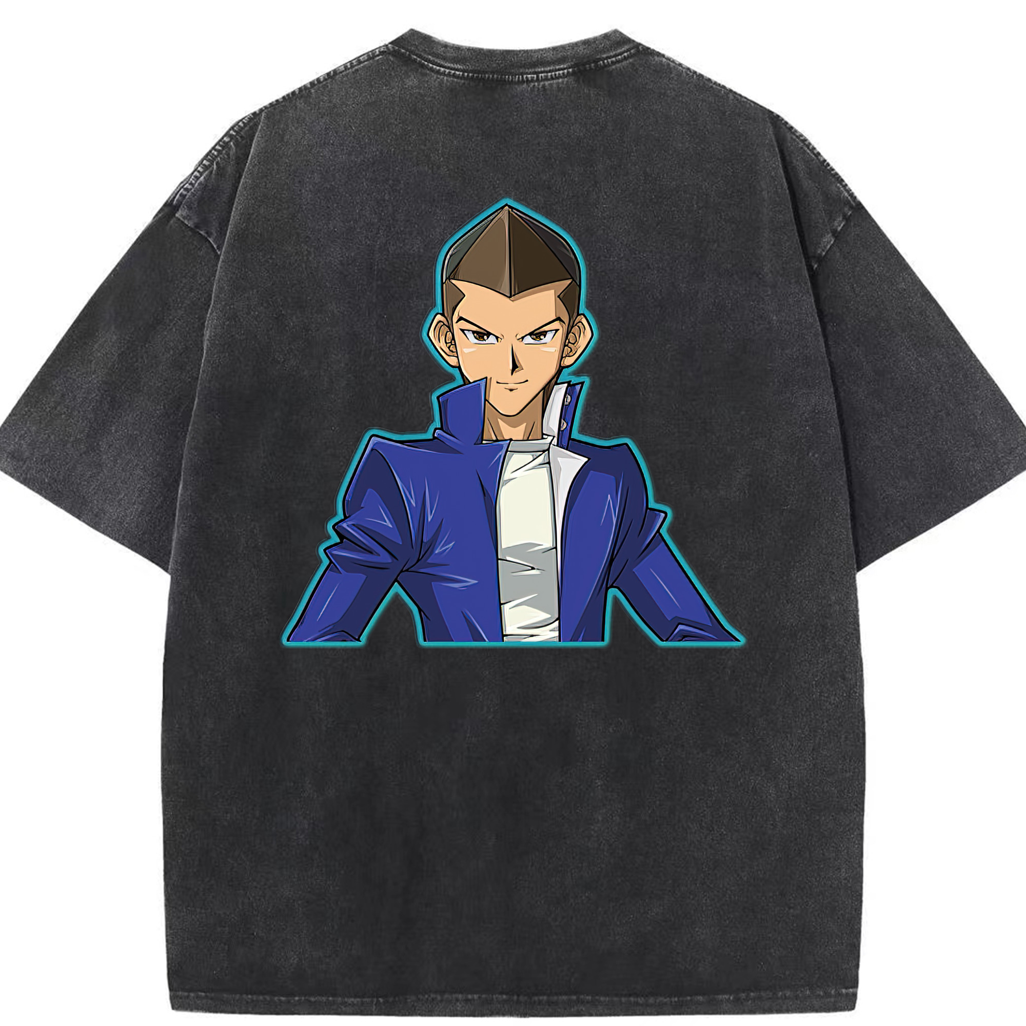 （画像用） 遊☆戯☆王 Yu-Gi-Oh! 綿100% ヴィンテージ風 半袖Tシャツ（背面プリント）