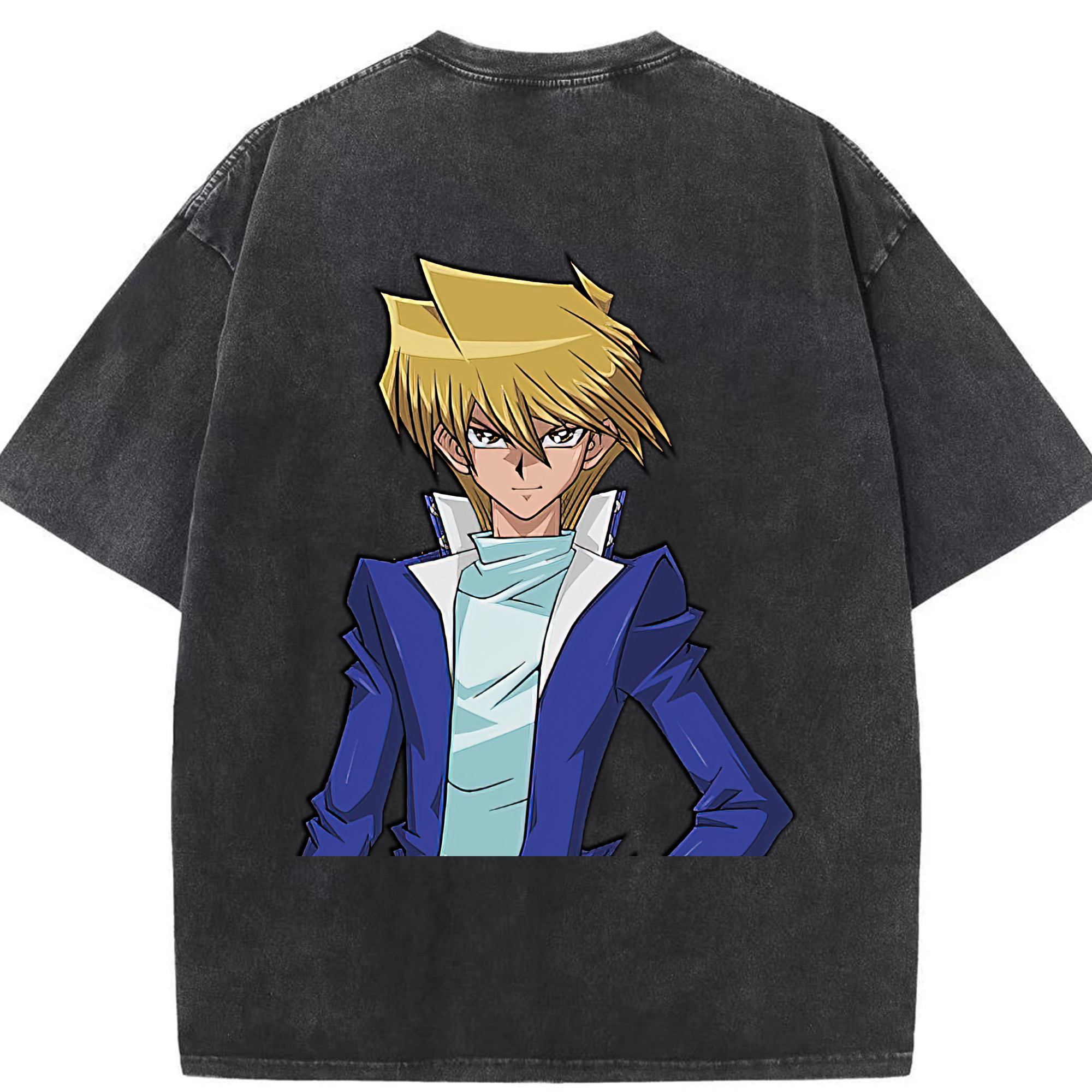 （画像用） 遊☆戯☆王 Yu-Gi-Oh! 綿100% ヴィンテージ風 半袖Tシャツ（背面プリント）