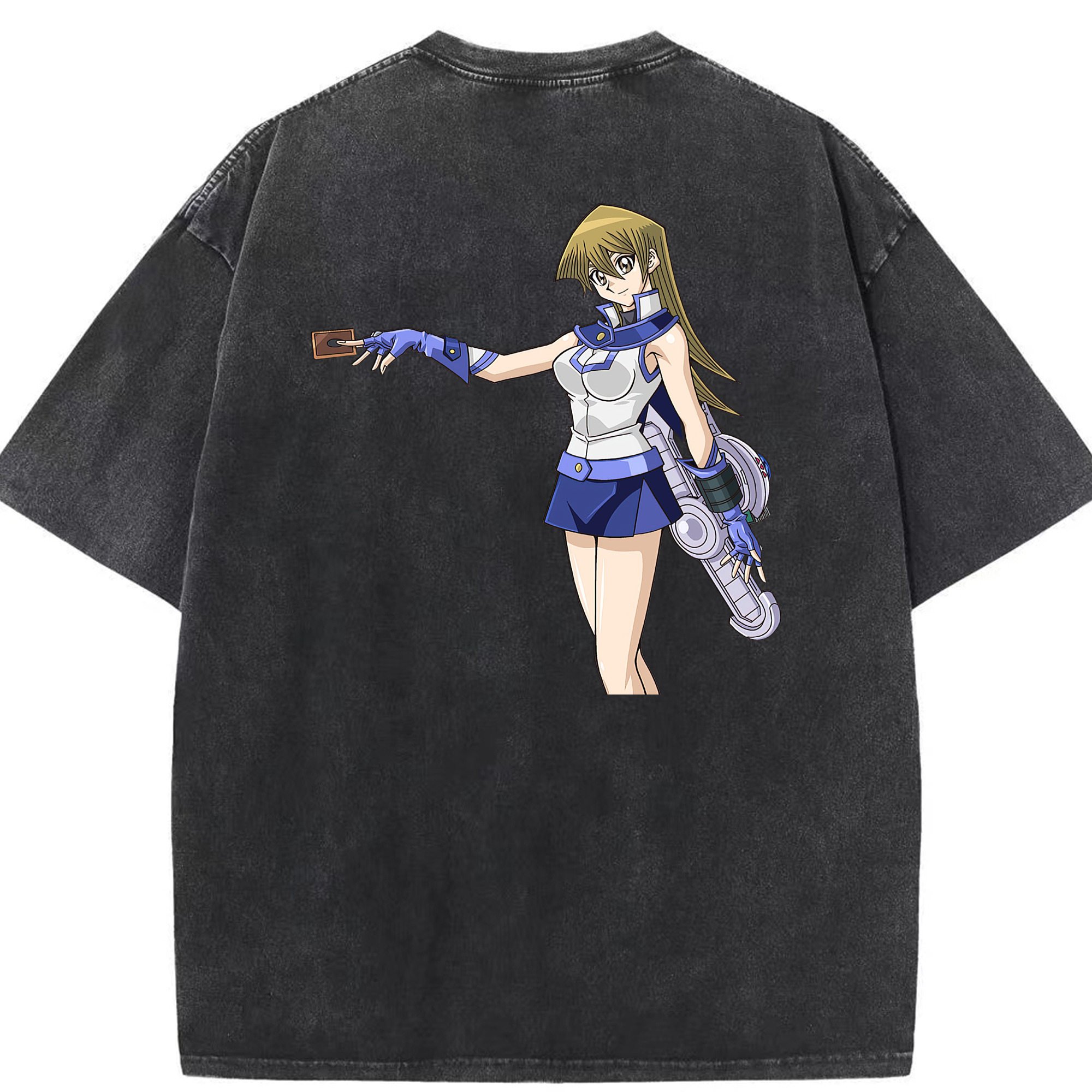 （画像用） 遊☆戯☆王 Yu-Gi-Oh! 綿100% ヴィンテージ風 半袖Tシャツ（背面プリント）