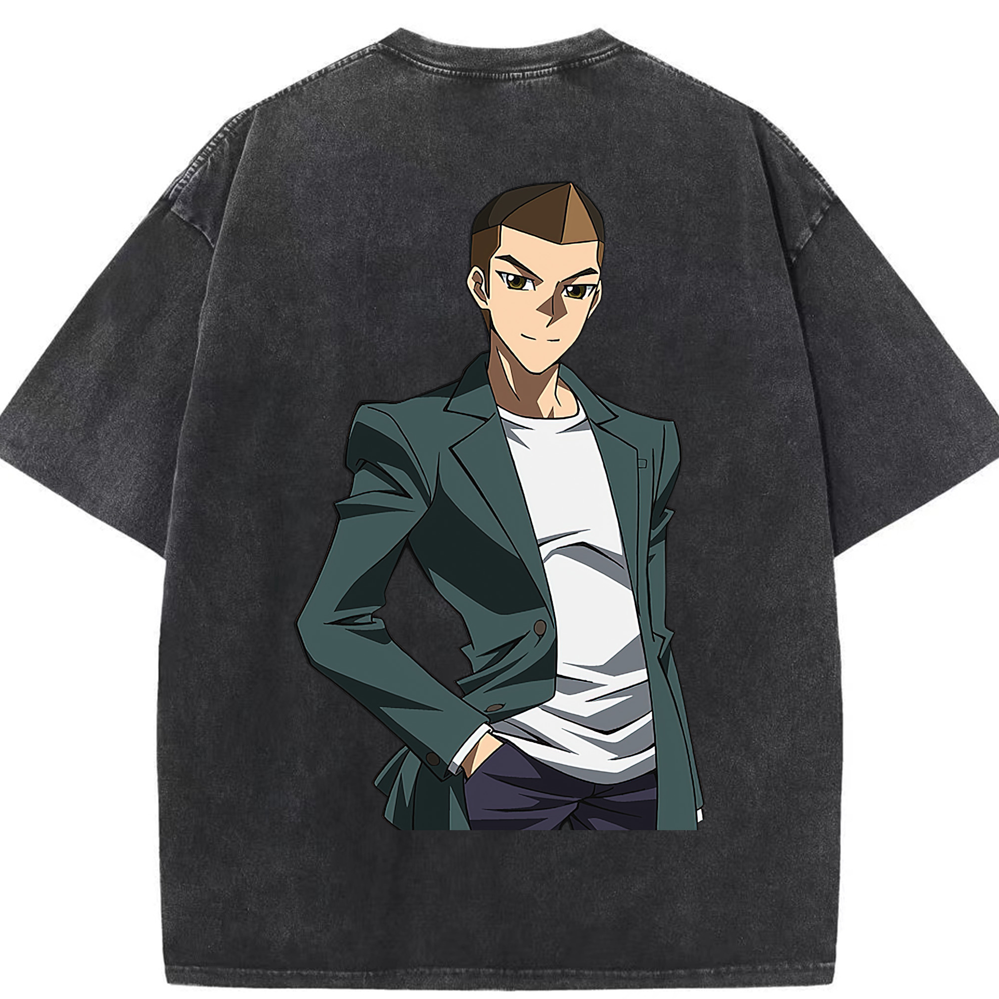 （画像用） 遊☆戯☆王 Yu-Gi-Oh! 綿100% ヴィンテージ風 半袖Tシャツ（背面プリント）