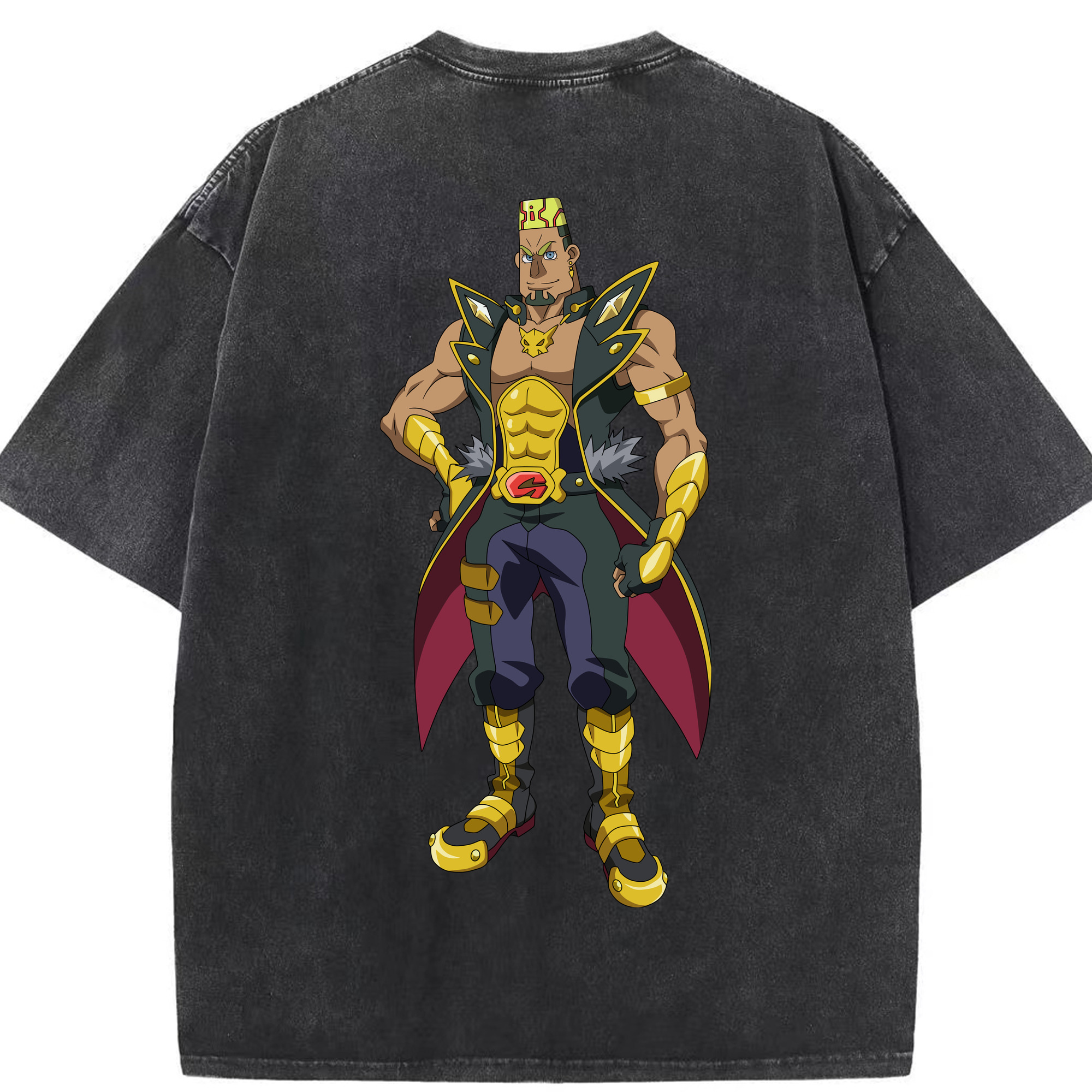 （画像用） 遊☆戯☆王 Yu-Gi-Oh! 綿100% ヴィンテージ風 半袖Tシャツ（背面プリント）