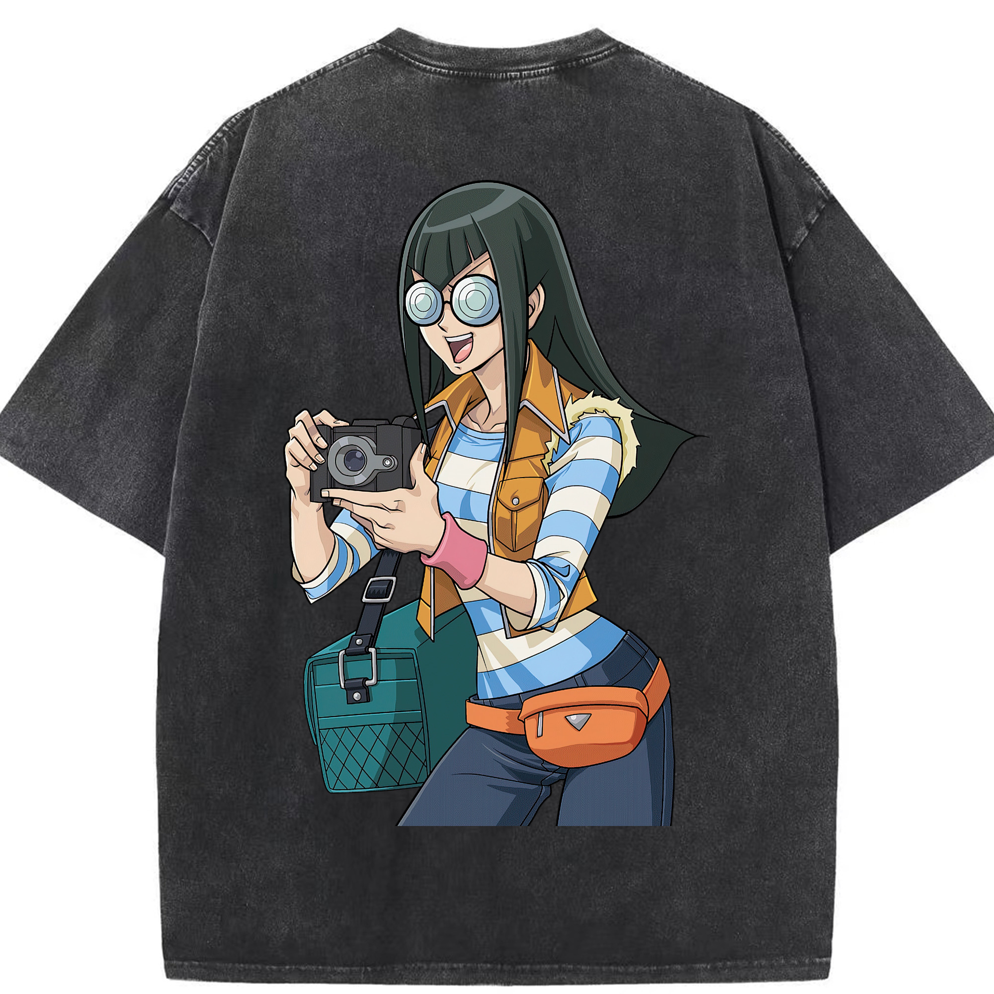 （画像用） 遊☆戯☆王 Yu-Gi-Oh! 綿100% ヴィンテージ風 半袖Tシャツ（背面プリント）