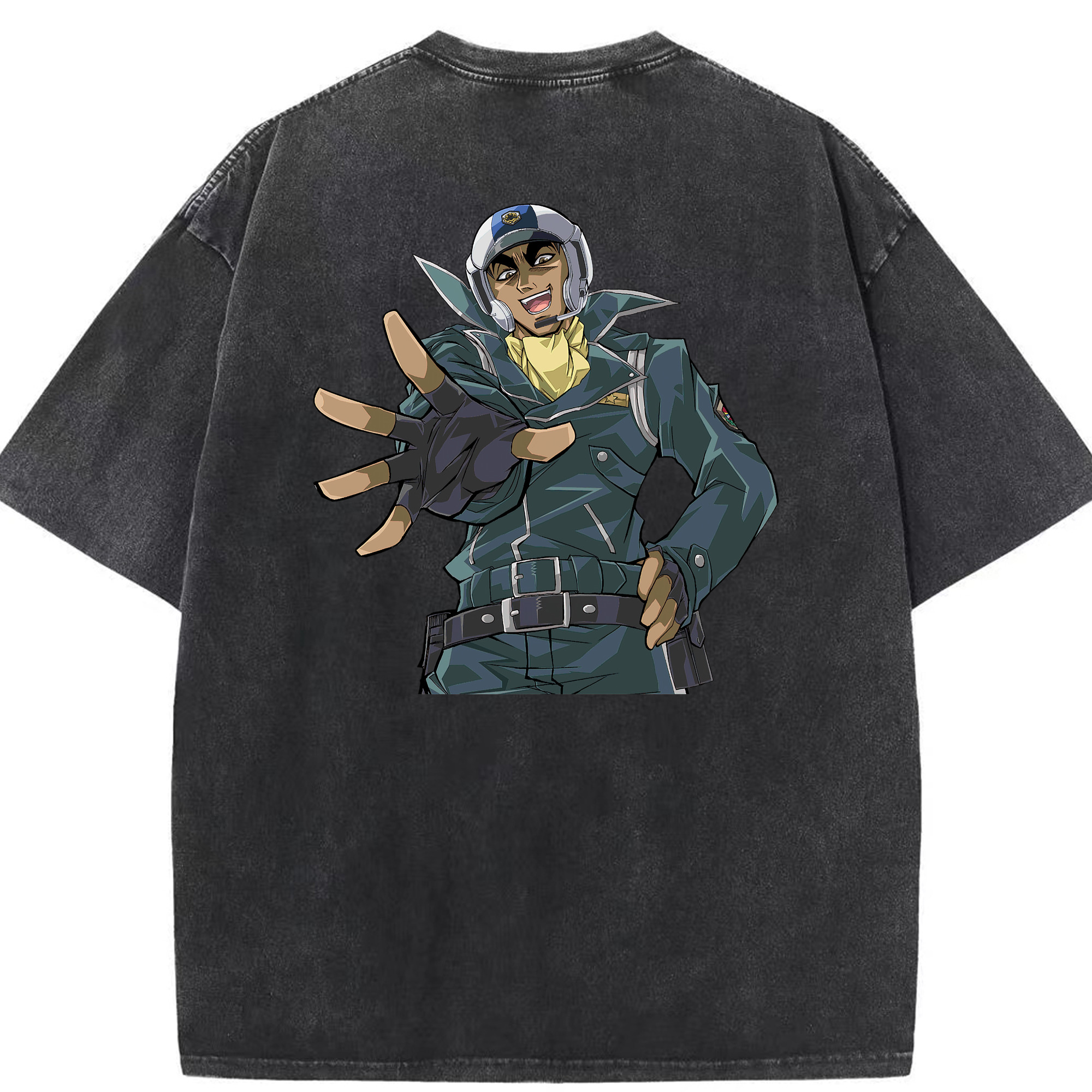 （画像用） 遊☆戯☆王 Yu-Gi-Oh! 綿100% ヴィンテージ風 半袖Tシャツ（背面プリント）