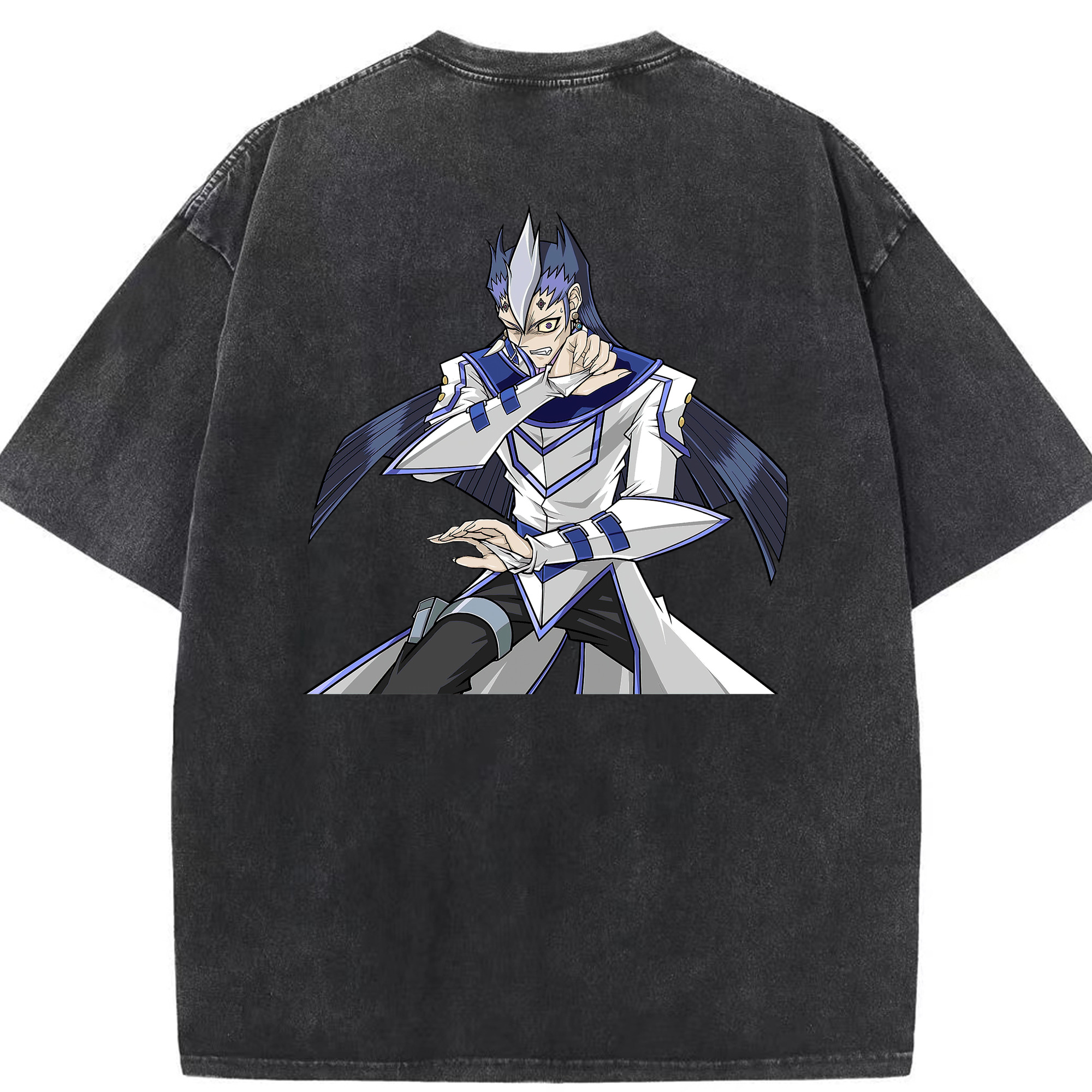 （画像用） 遊☆戯☆王 Yu-Gi-Oh! 綿100% ヴィンテージ風 半袖Tシャツ（背面プリント）