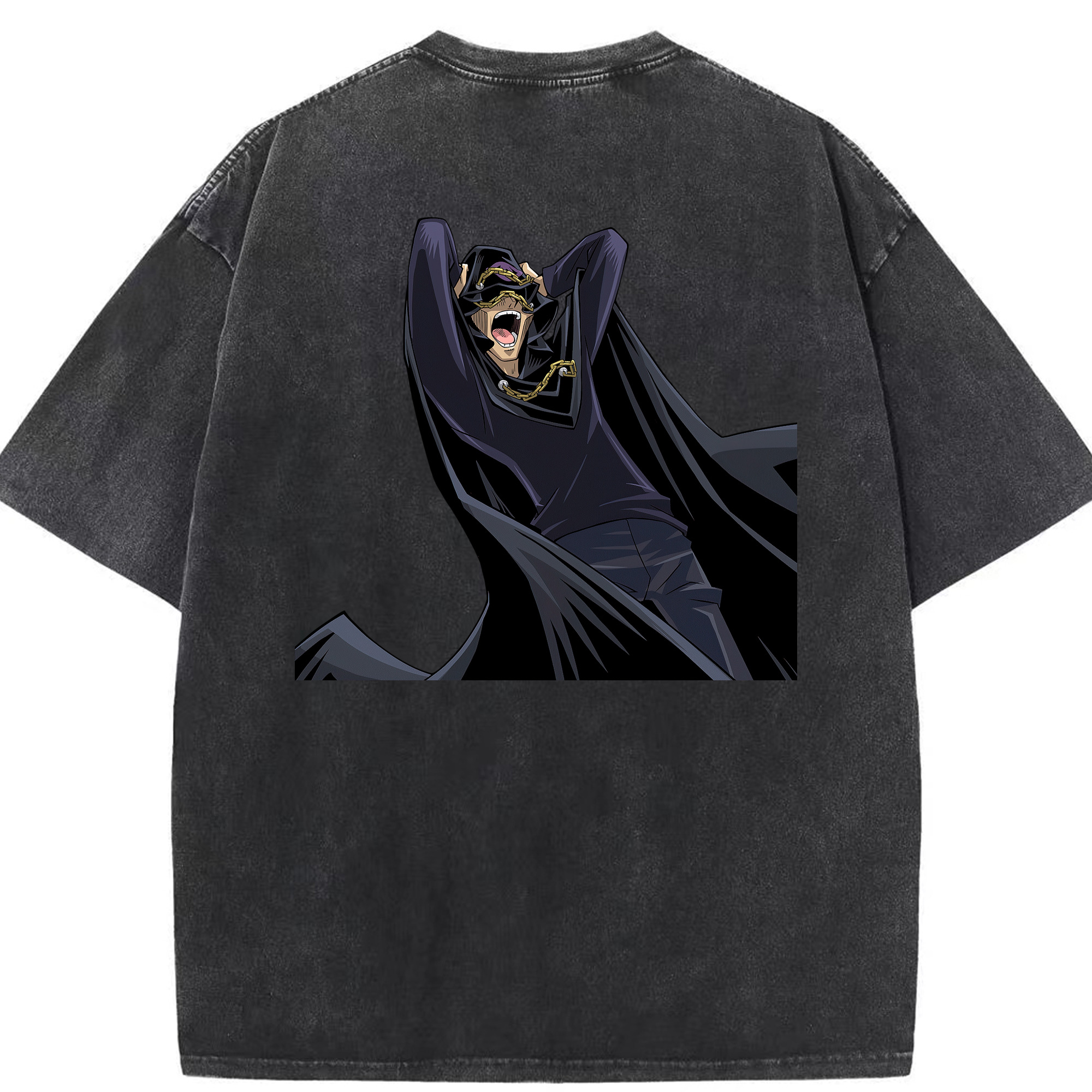 （画像用） 遊☆戯☆王 Yu-Gi-Oh! 綿100% ヴィンテージ風 半袖Tシャツ（背面プリント）