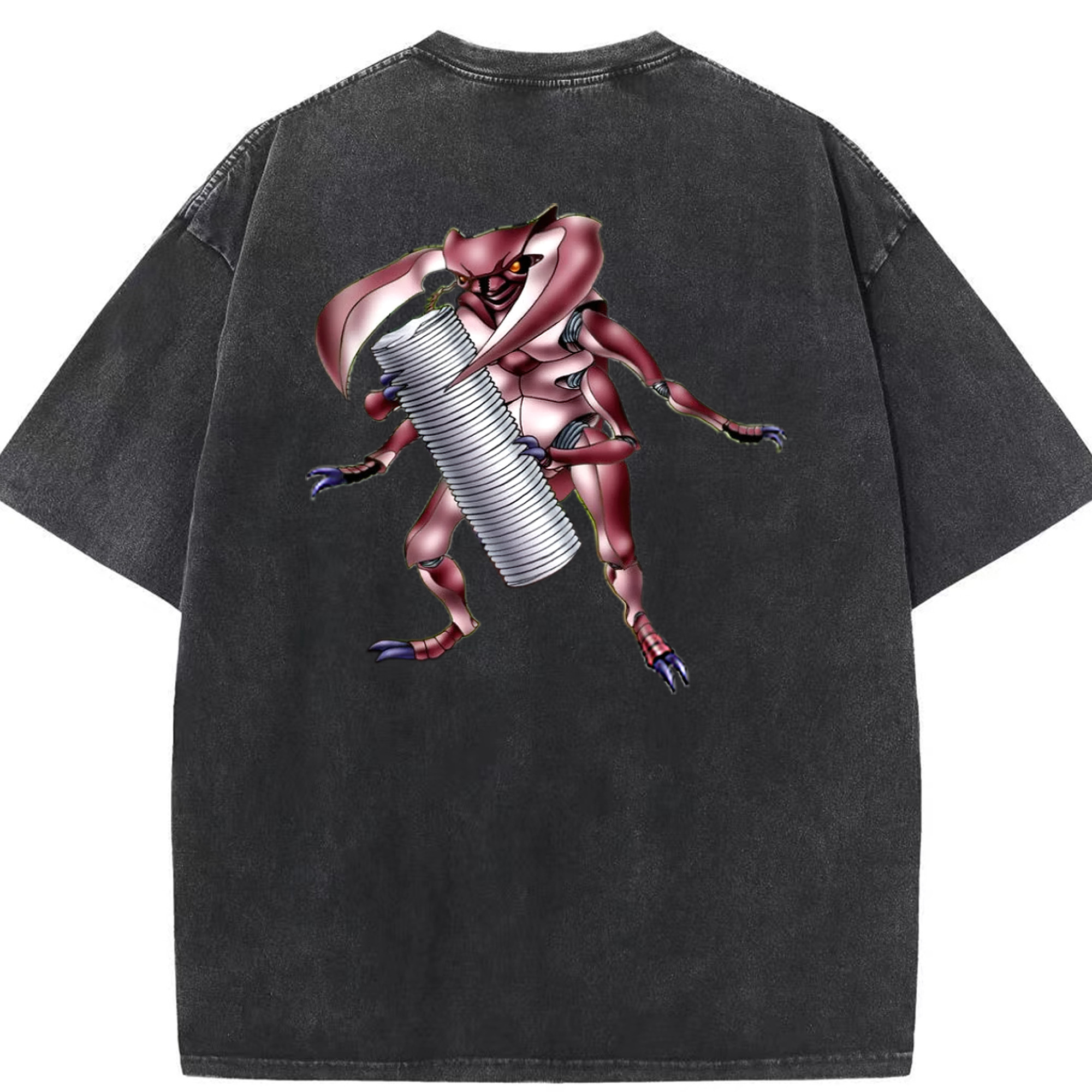 （画像用） 遊☆戯☆王 Yu-Gi-Oh! 綿100% ヴィンテージ風 半袖Tシャツ（背面プリント）