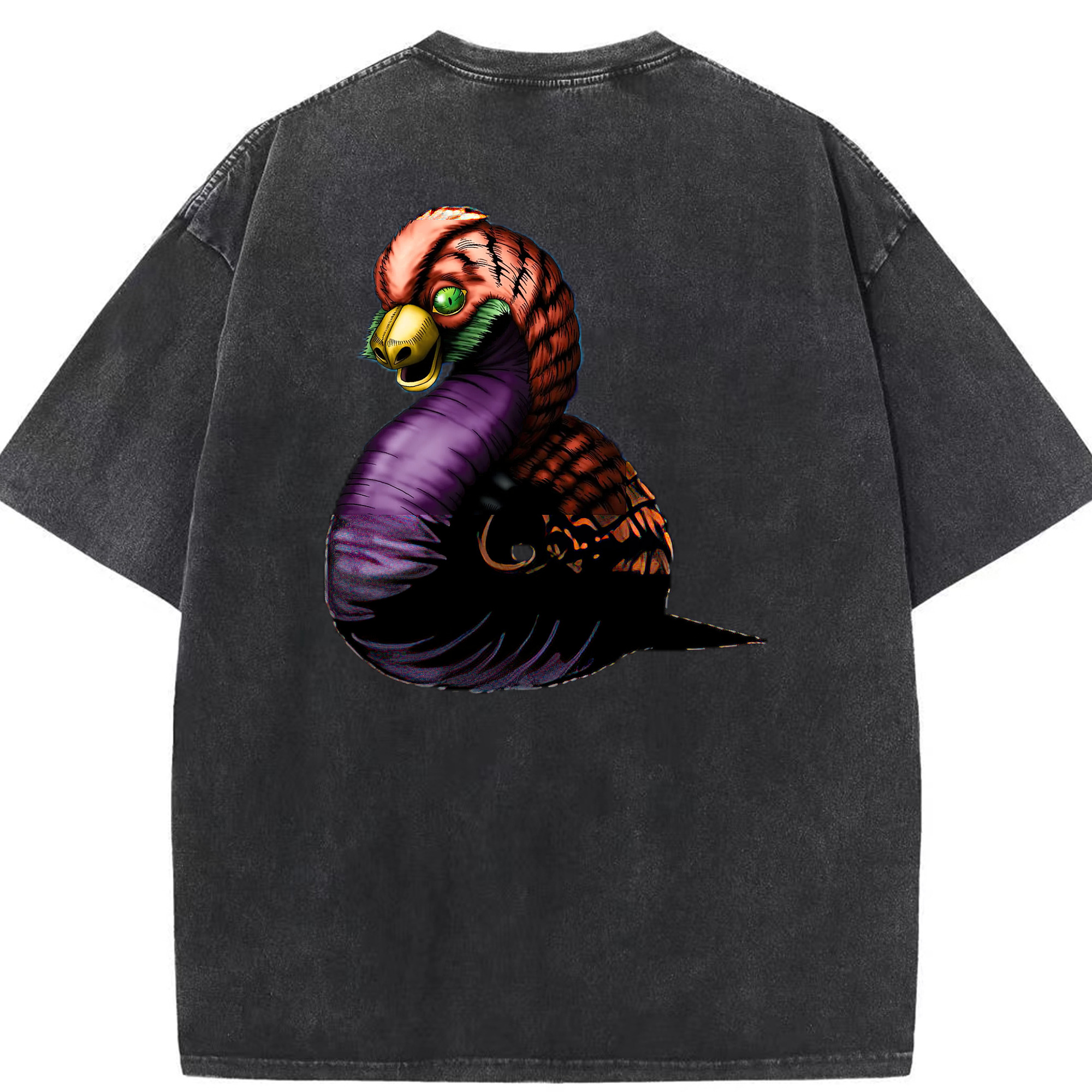 （画像用） 遊☆戯☆王 Yu-Gi-Oh! 綿100% ヴィンテージ風 半袖Tシャツ（背面プリント）
