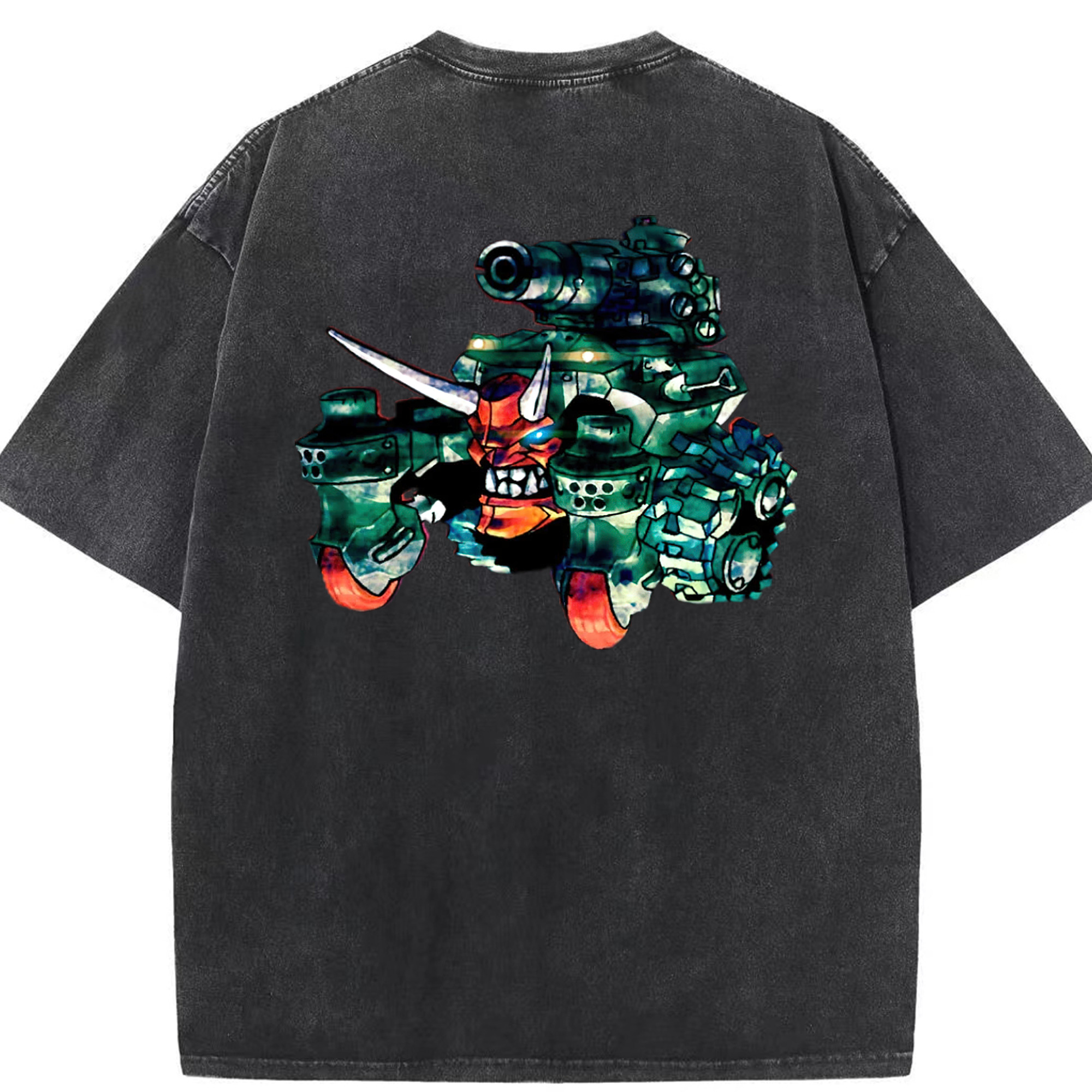 （画像用） 遊☆戯☆王 Yu-Gi-Oh! 綿100% ヴィンテージ風 半袖Tシャツ（背面プリント）