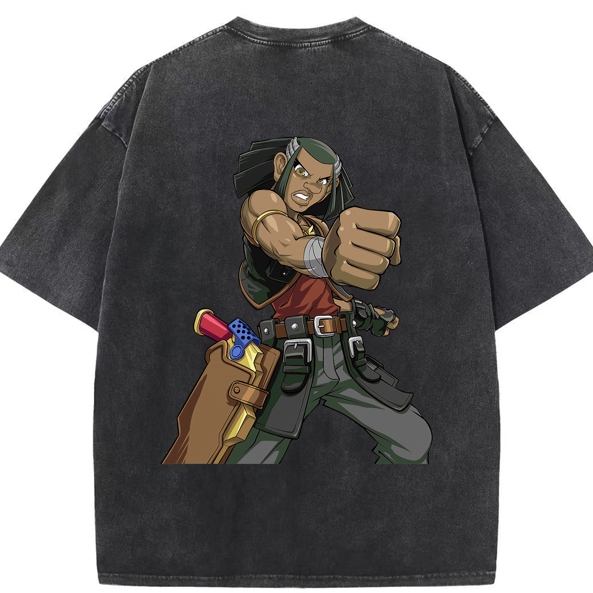 （画像用） 遊☆戯☆王 Yu-Gi-Oh! 綿100% ヴィンテージ風 半袖Tシャツ（背面プリント）