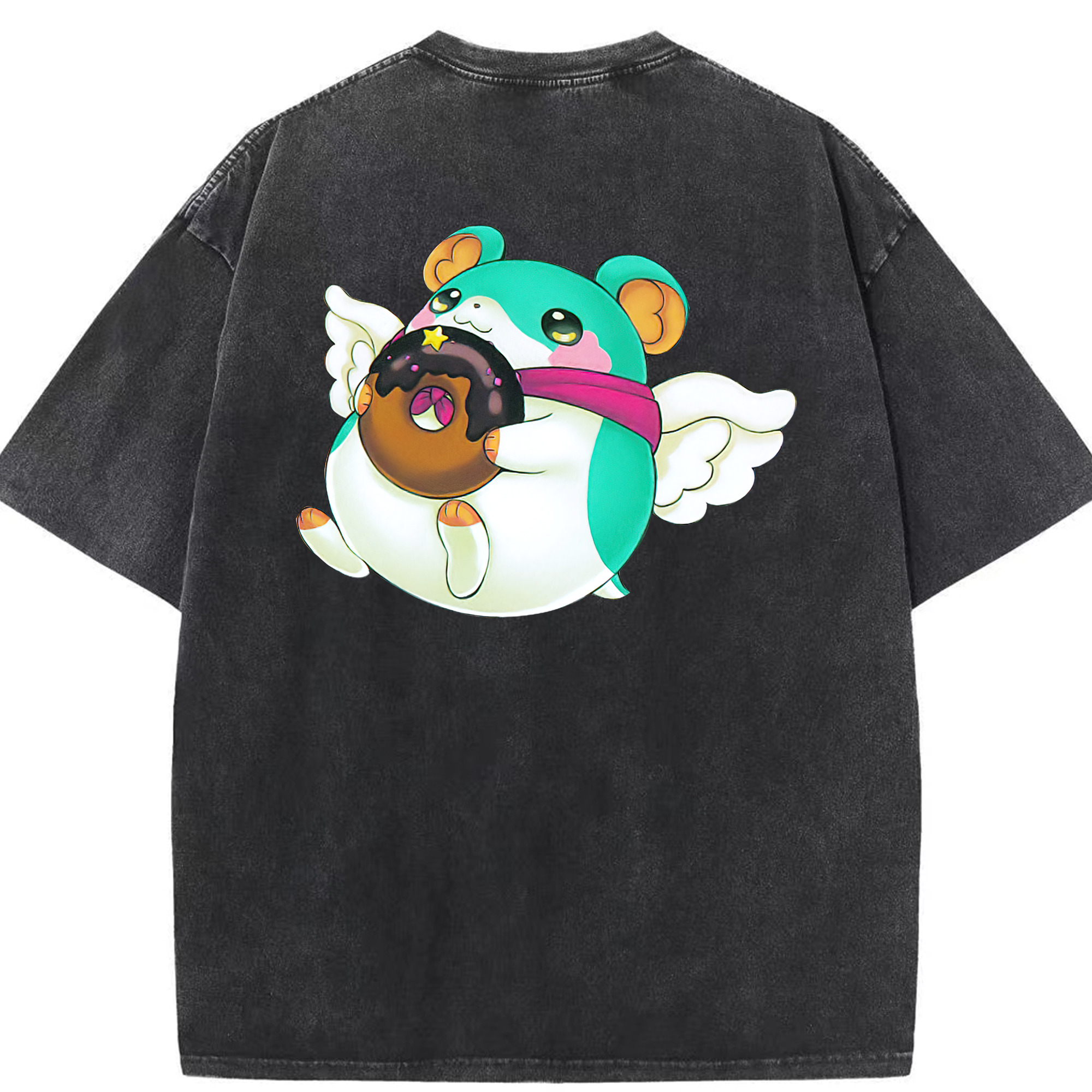 （画像用） 遊☆戯☆王 Yu-Gi-Oh! 綿100% ヴィンテージ風 半袖Tシャツ（背面プリント）