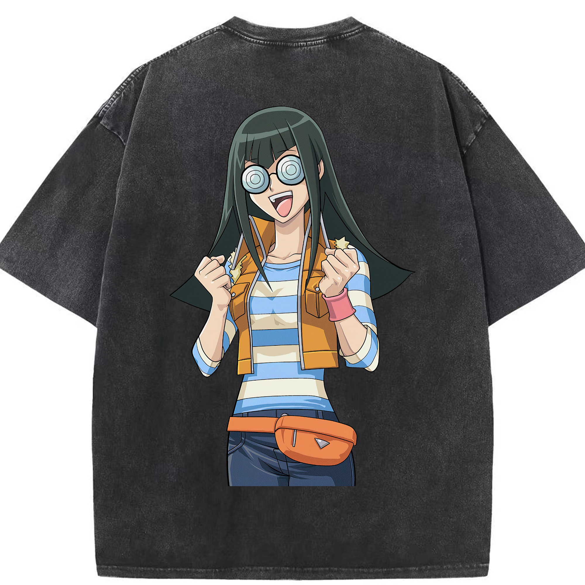 （画像用） 遊☆戯☆王 Yu-Gi-Oh! 綿100% ヴィンテージ風 半袖Tシャツ（背面プリント）