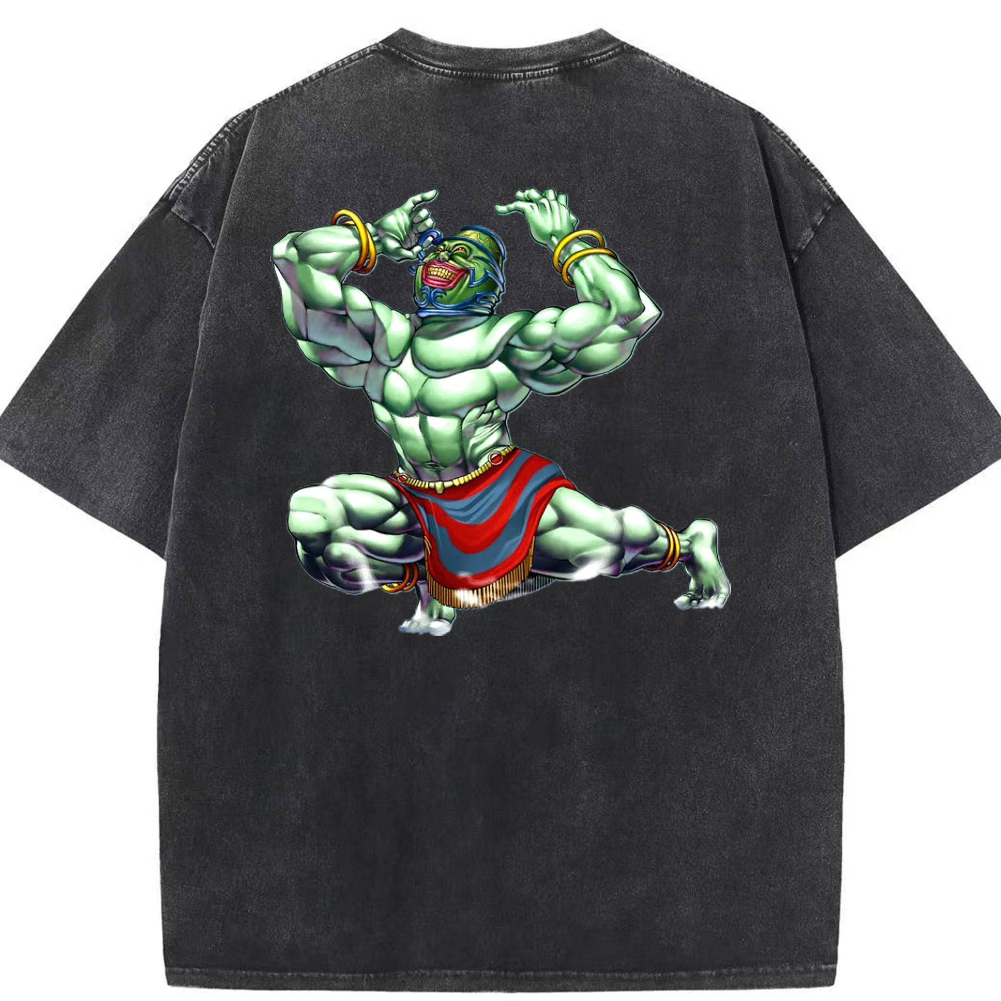 （画像用） 遊☆戯☆王 Yu-Gi-Oh! 綿100% ヴィンテージ風 半袖Tシャツ（背面プリント）