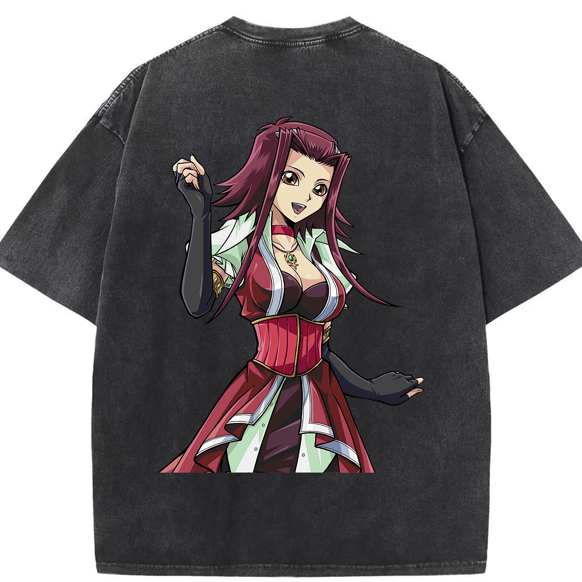 （画像用） 遊☆戯☆王 Yu-Gi-Oh! 綿100% ヴィンテージ風 半袖Tシャツ（背面プリント）