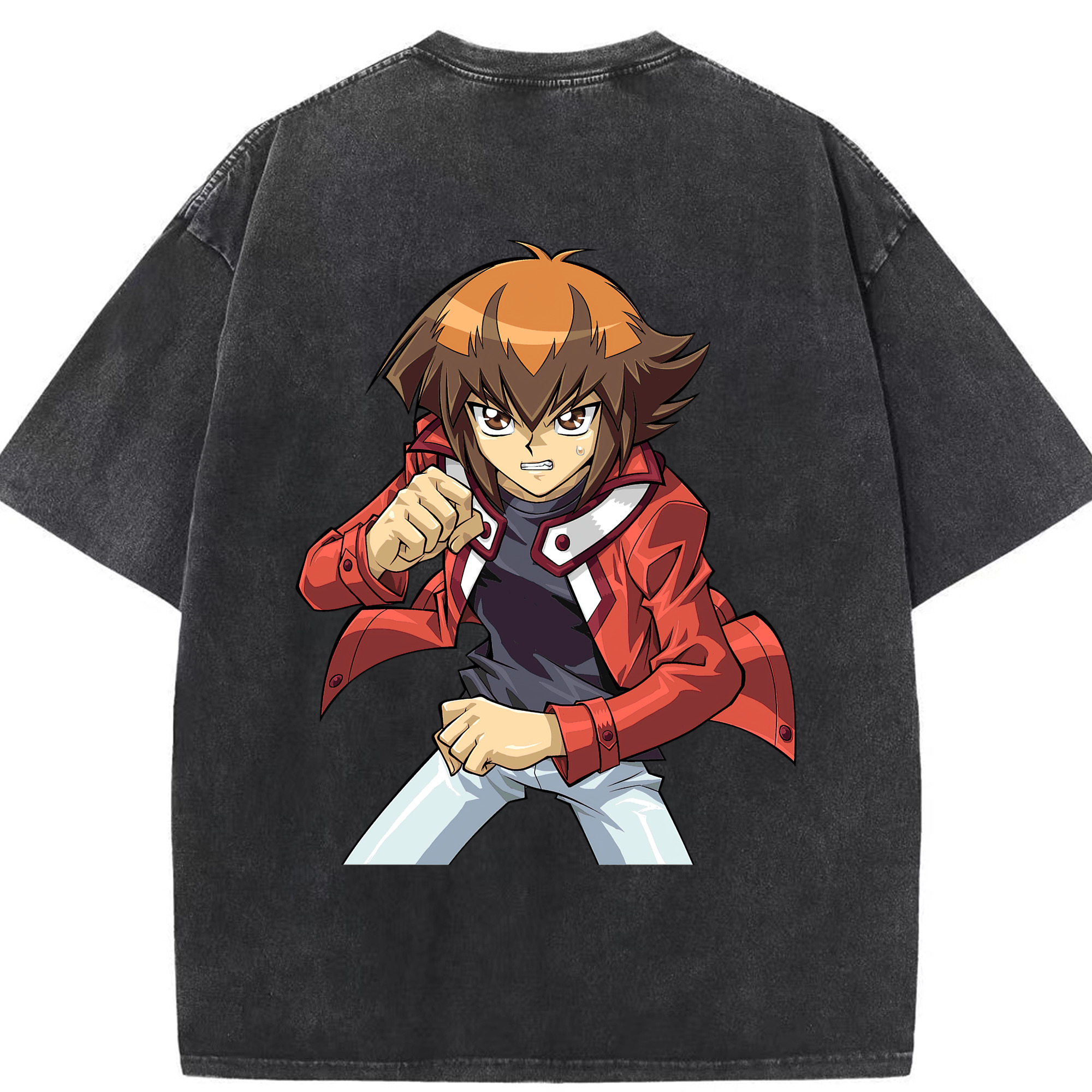 （画像用） 遊☆戯☆王 Yu-Gi-Oh! 綿100% ヴィンテージ風 半袖Tシャツ（背面プリント）