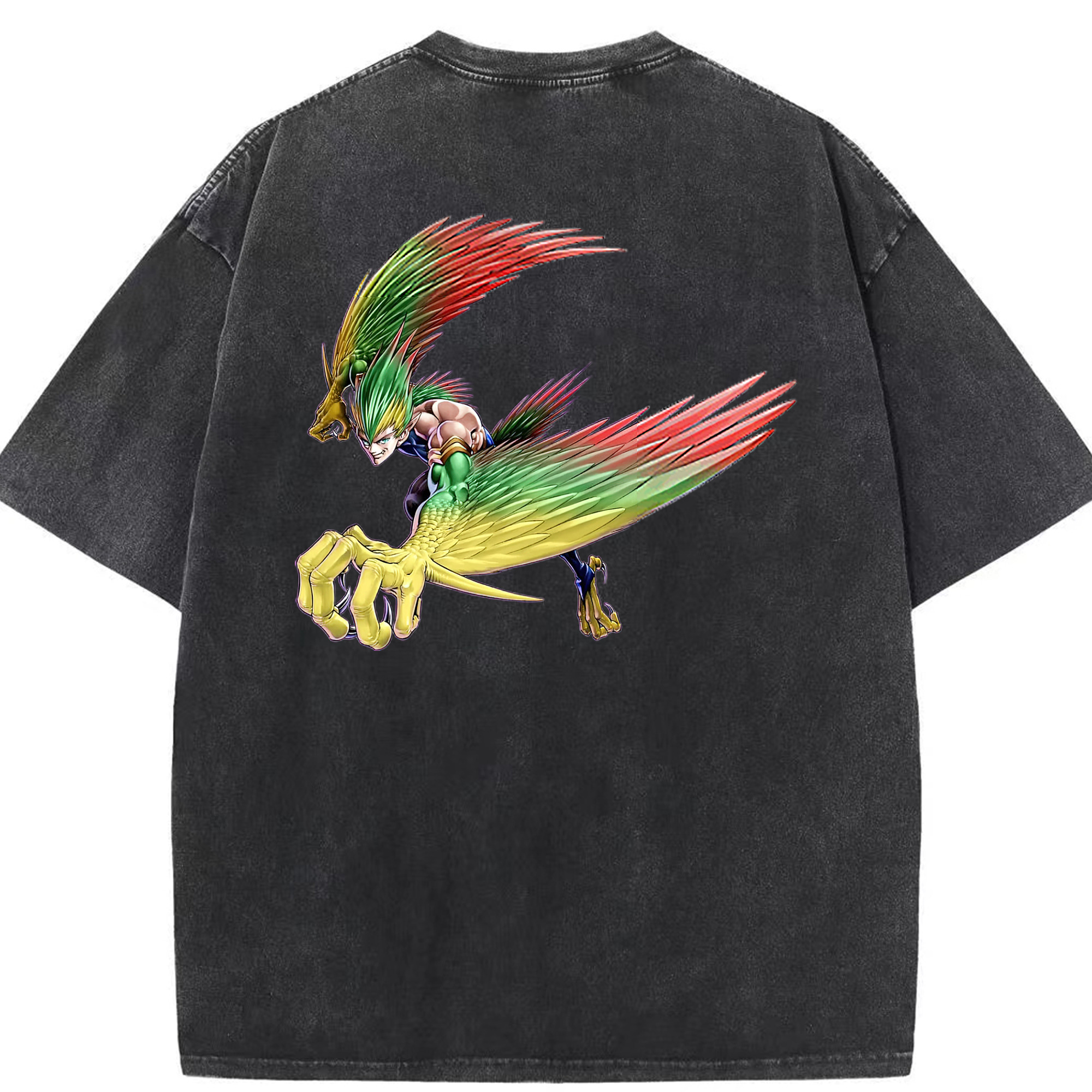 （画像用） 遊☆戯☆王 Yu-Gi-Oh! 綿100% ヴィンテージ風 半袖Tシャツ（背面プリント）