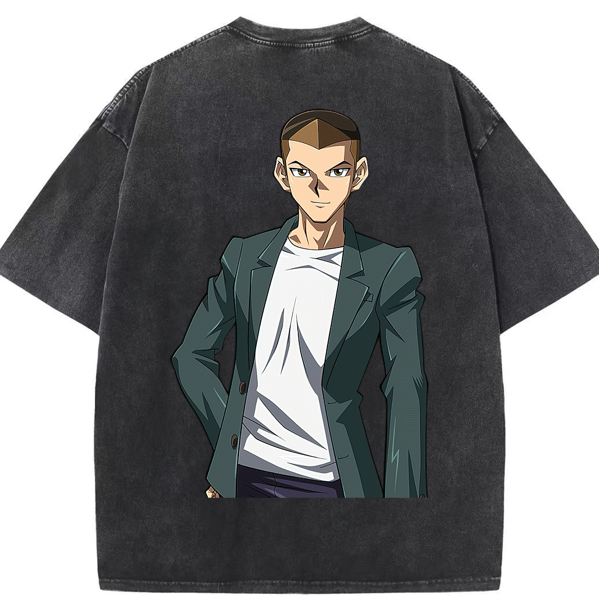 （画像用） 遊☆戯☆王 Yu-Gi-Oh! 綿100% ヴィンテージ風 半袖Tシャツ（背面プリント）