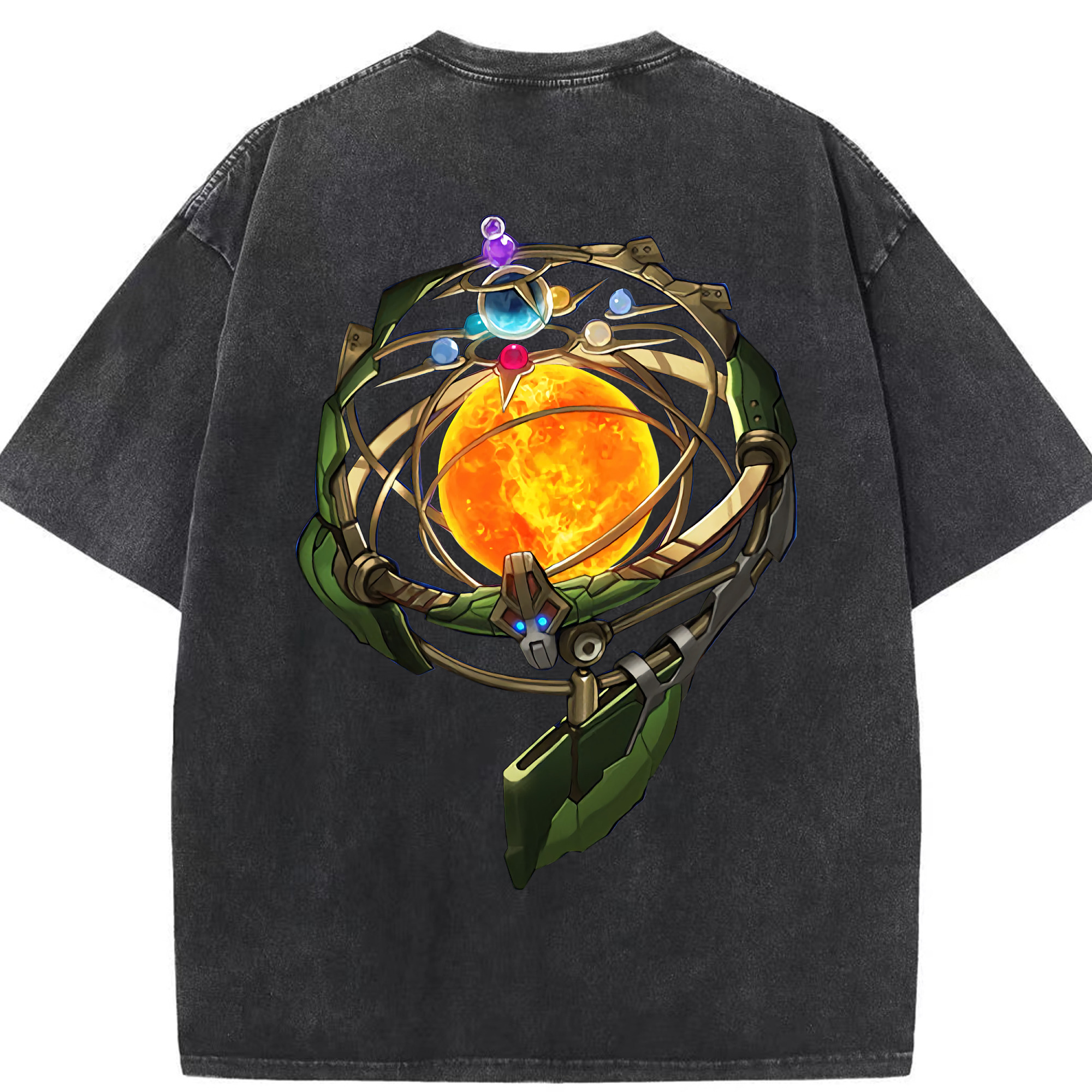（画像用） 遊☆戯☆王 Yu-Gi-Oh! 綿100% ヴィンテージ風 半袖Tシャツ（背面プリント）