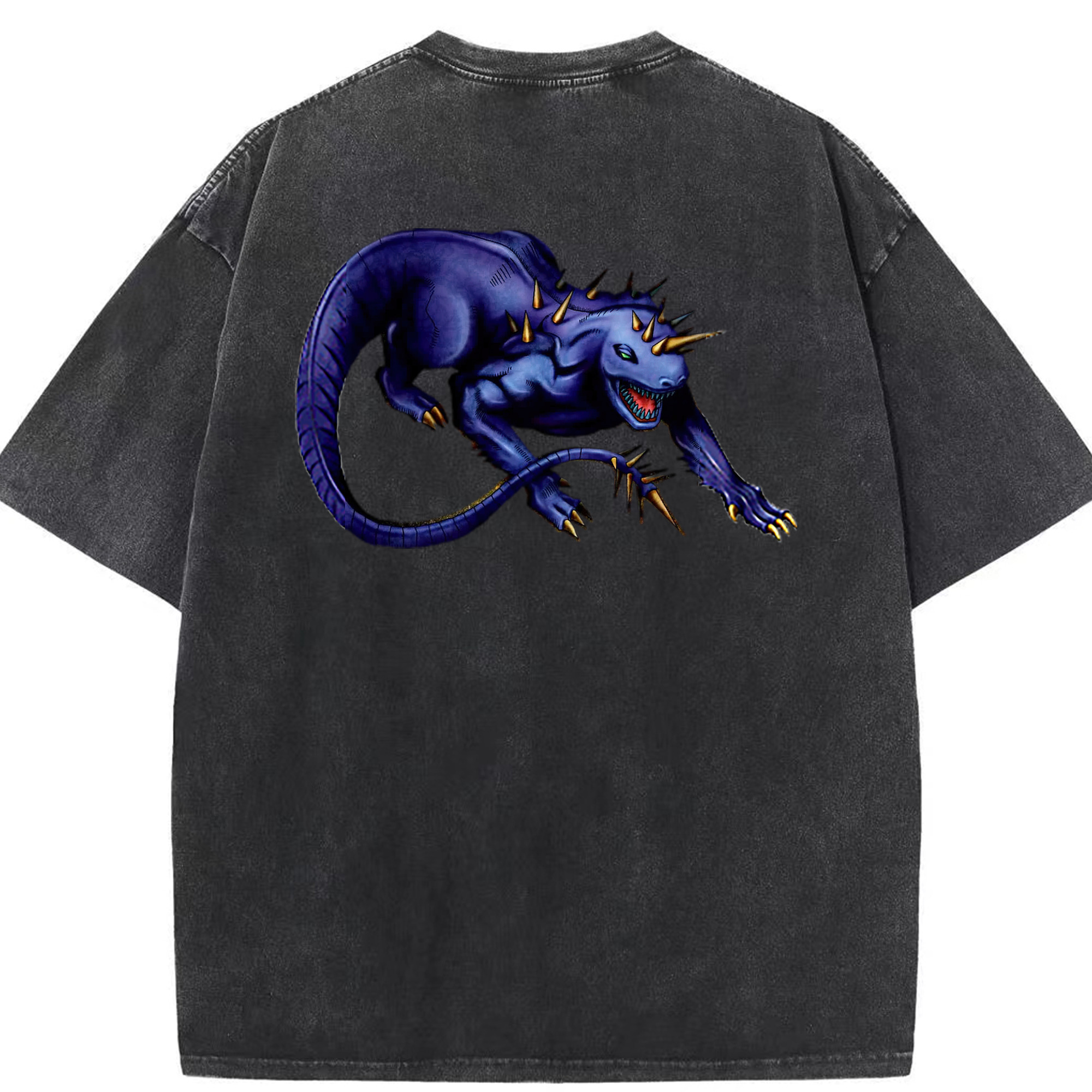 （画像用） 遊☆戯☆王 Yu-Gi-Oh! 綿100% ヴィンテージ風 半袖Tシャツ（背面プリント）
