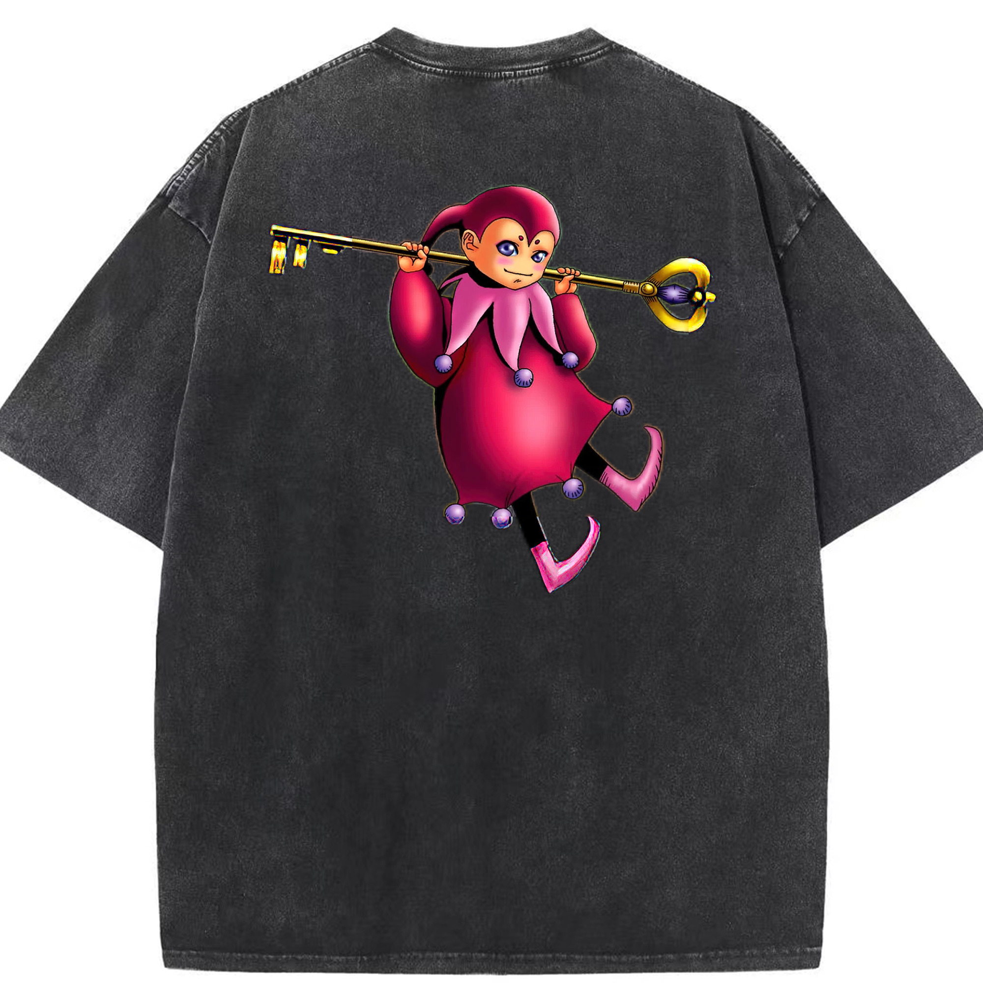 （画像用） 遊☆戯☆王 Yu-Gi-Oh! 綿100% ヴィンテージ風 半袖Tシャツ（背面プリント）