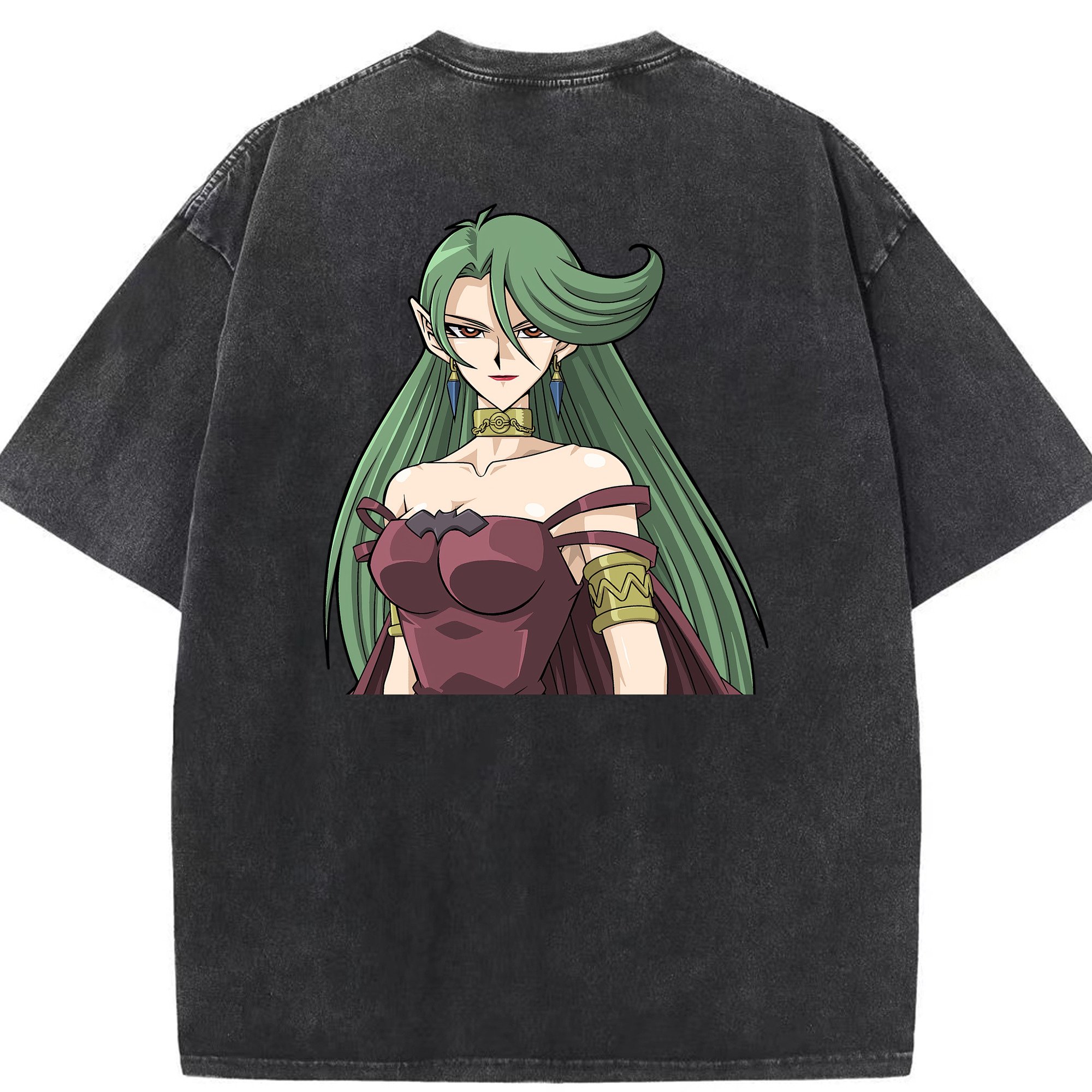 （画像用） 遊☆戯☆王 Yu-Gi-Oh! 綿100% ヴィンテージ風 半袖Tシャツ（背面プリント）