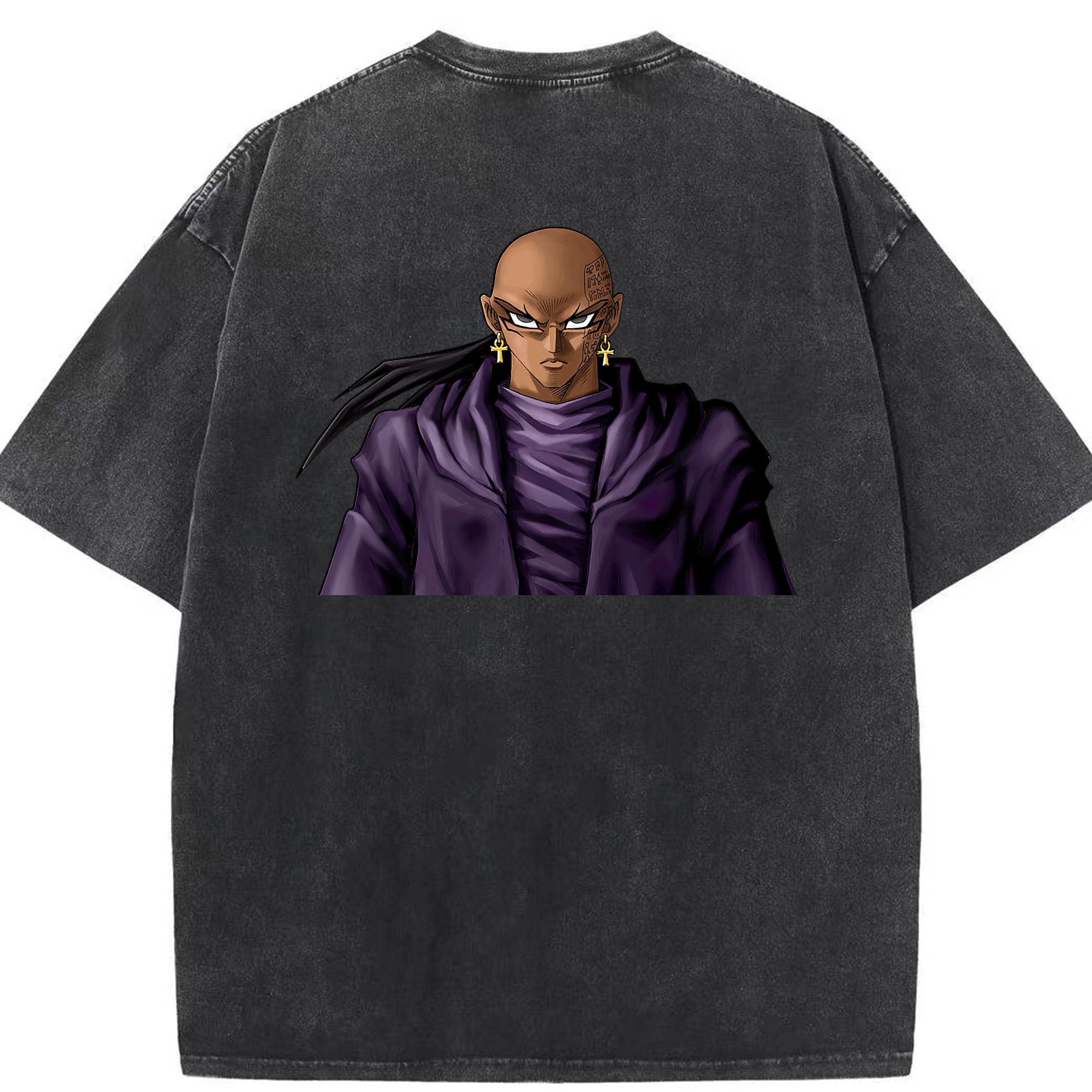 （画像用） 遊☆戯☆王 Yu-Gi-Oh! 綿100% ヴィンテージ風 半袖Tシャツ（背面プリント）