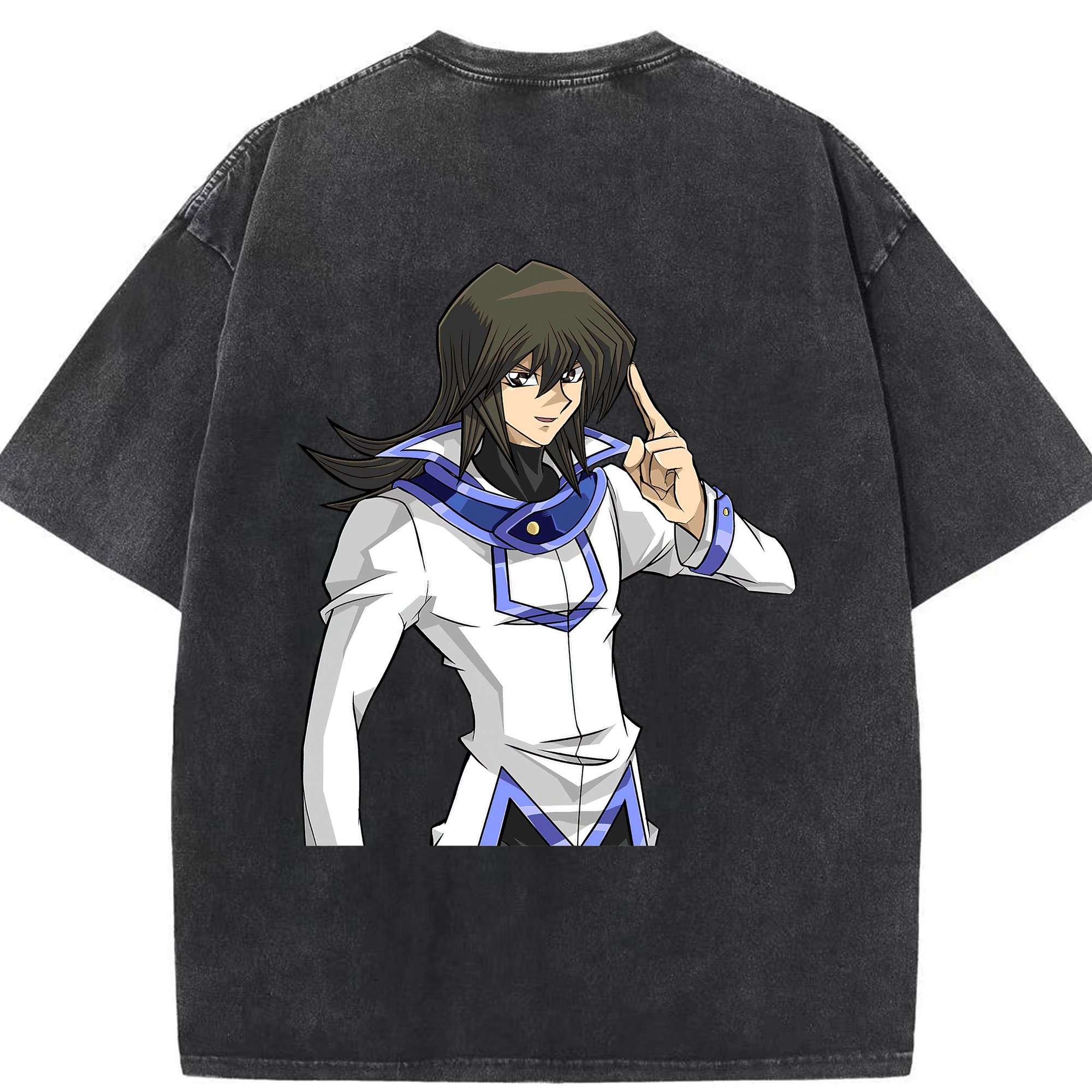（画像用） 遊☆戯☆王 Yu-Gi-Oh! 綿100% ヴィンテージ風 半袖Tシャツ（背面プリント）