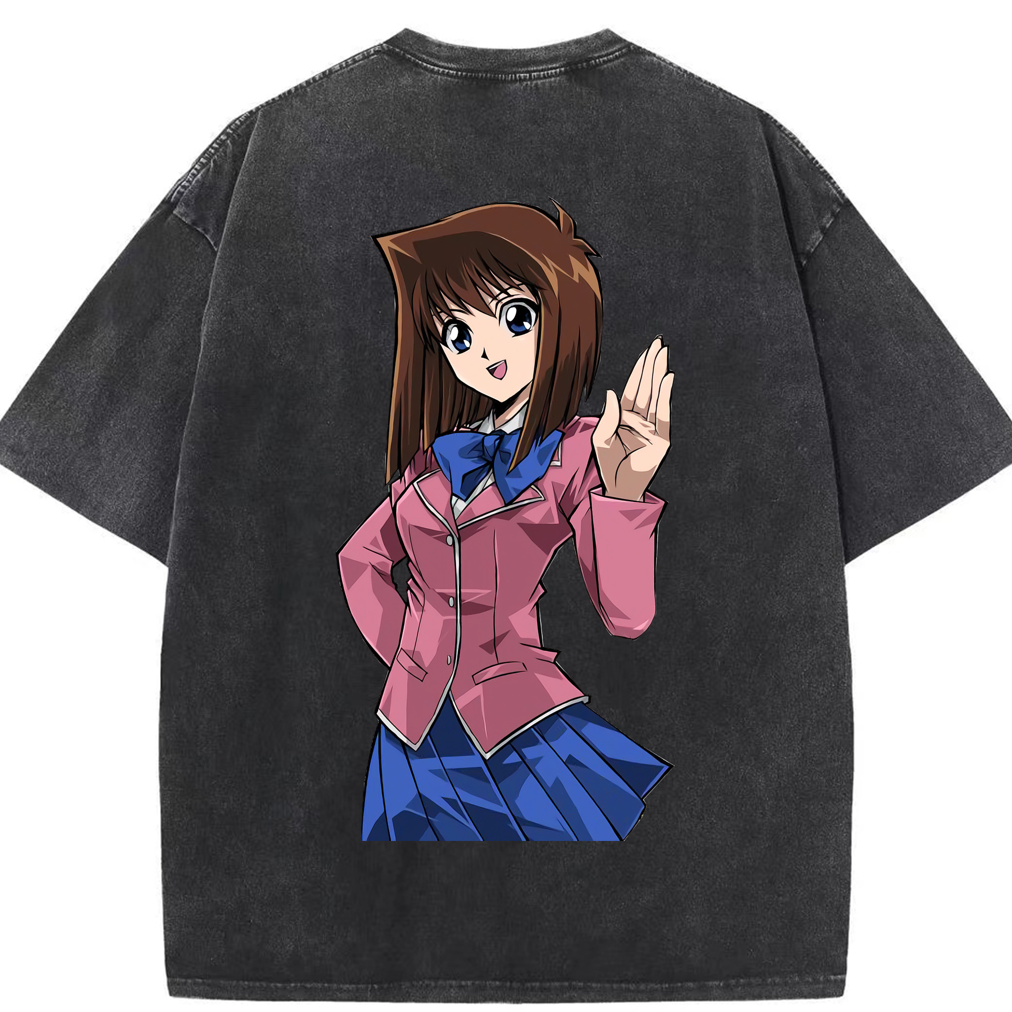 （画像用） 遊☆戯☆王 Yu-Gi-Oh! 綿100% ヴィンテージ風 半袖Tシャツ（背面プリント）
