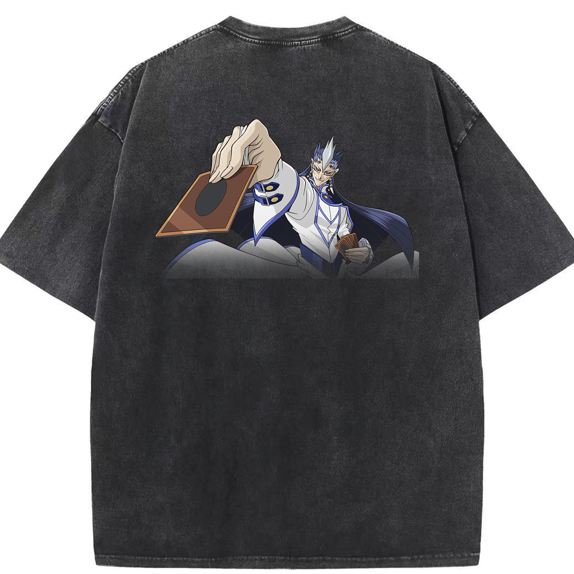 （画像用） 遊☆戯☆王 Yu-Gi-Oh! 綿100% ヴィンテージ風 半袖Tシャツ（背面プリント）