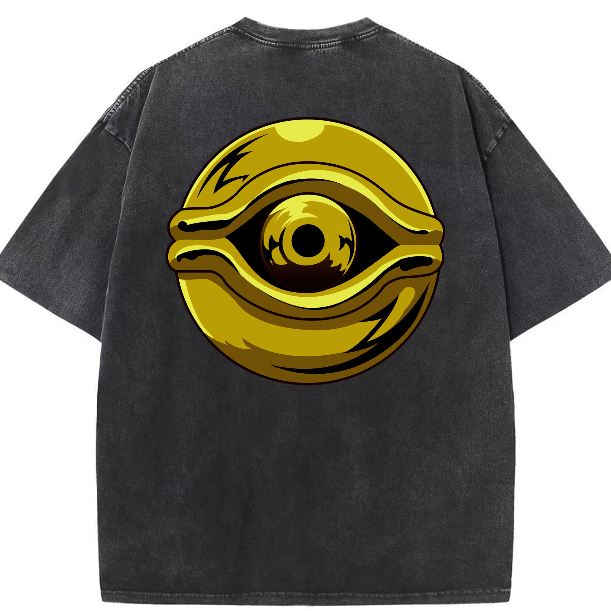 （画像用） 遊☆戯☆王 Yu-Gi-Oh! 綿100% ヴィンテージ風 半袖Tシャツ（背面プリント）