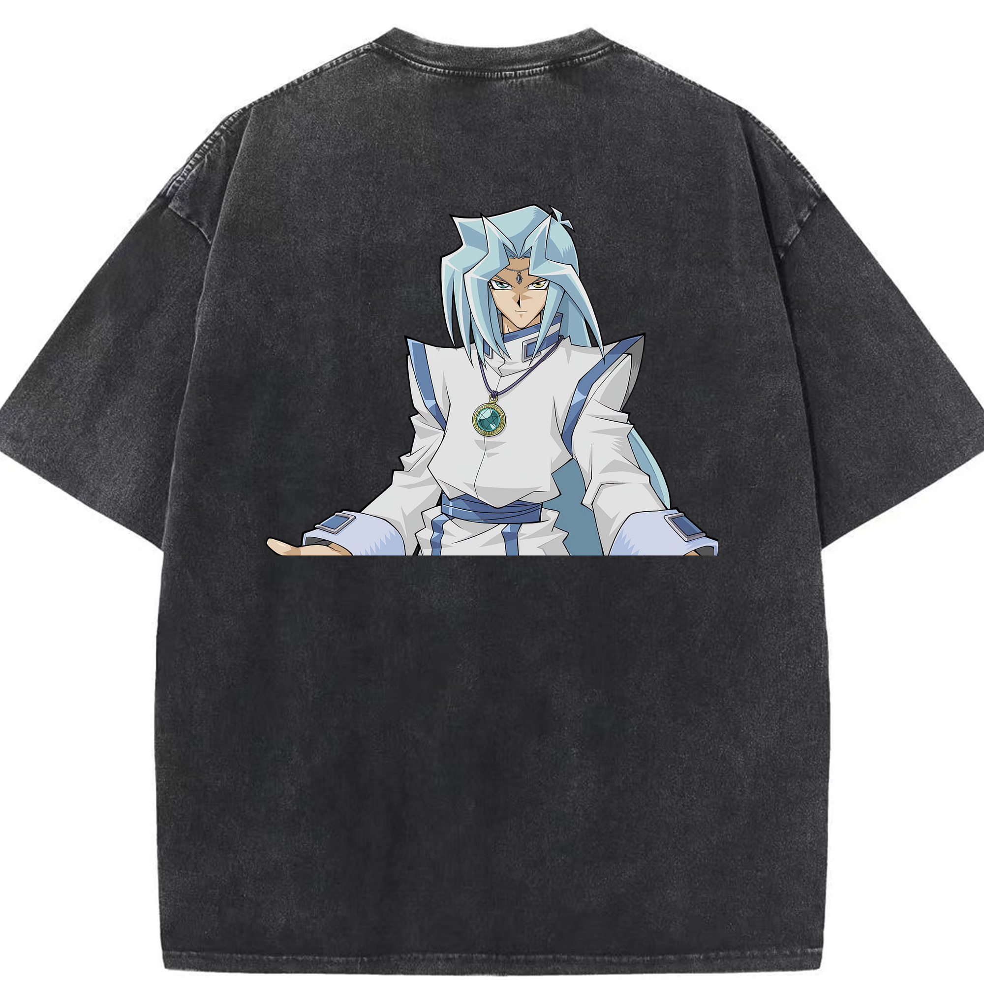 （画像用） 遊☆戯☆王 Yu-Gi-Oh! 綿100% ヴィンテージ風 半袖Tシャツ（背面プリント）