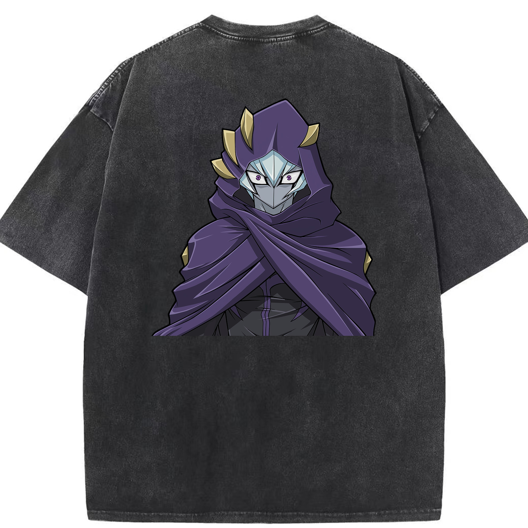 （画像用） 遊☆戯☆王 Yu-Gi-Oh! 綿100% ヴィンテージ風 半袖Tシャツ（背面プリント）