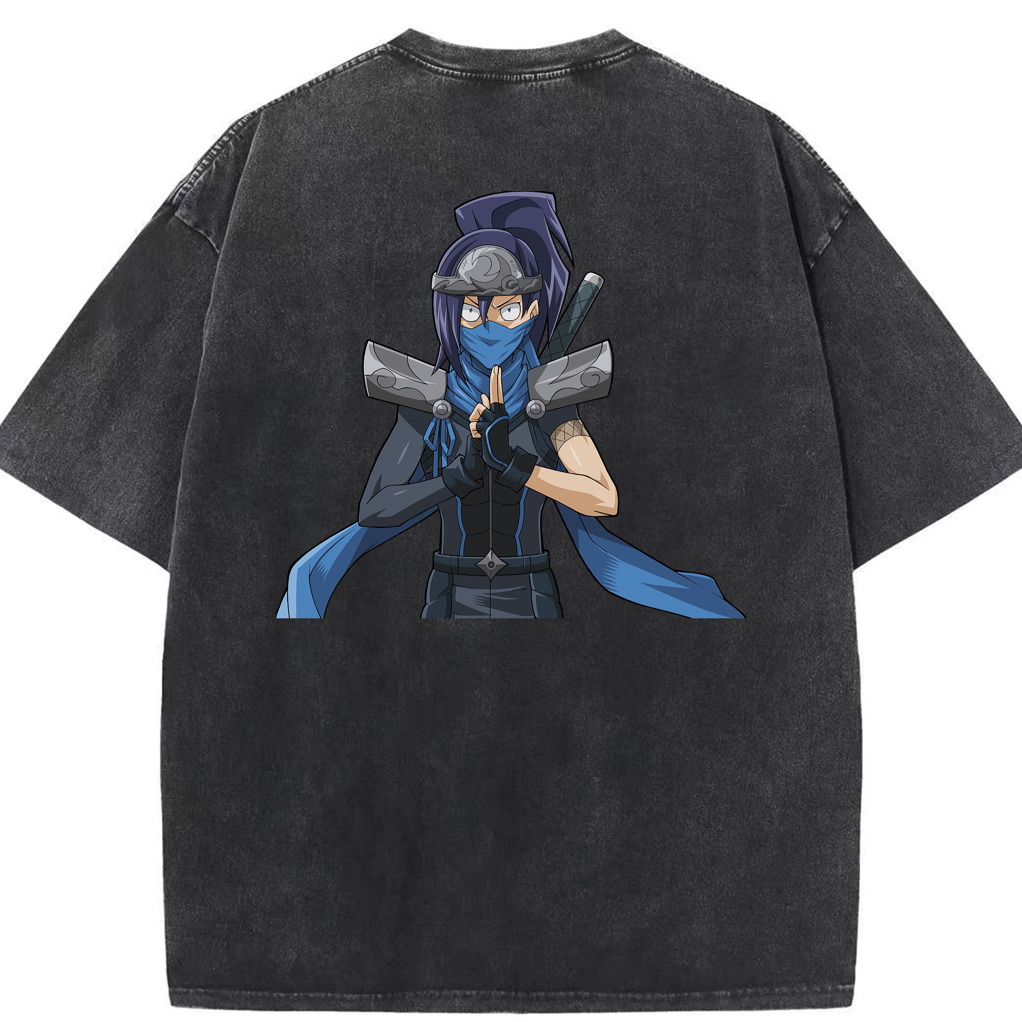 （画像用） 遊☆戯☆王 Yu-Gi-Oh! 綿100% ヴィンテージ風 半袖Tシャツ（背面プリント）
