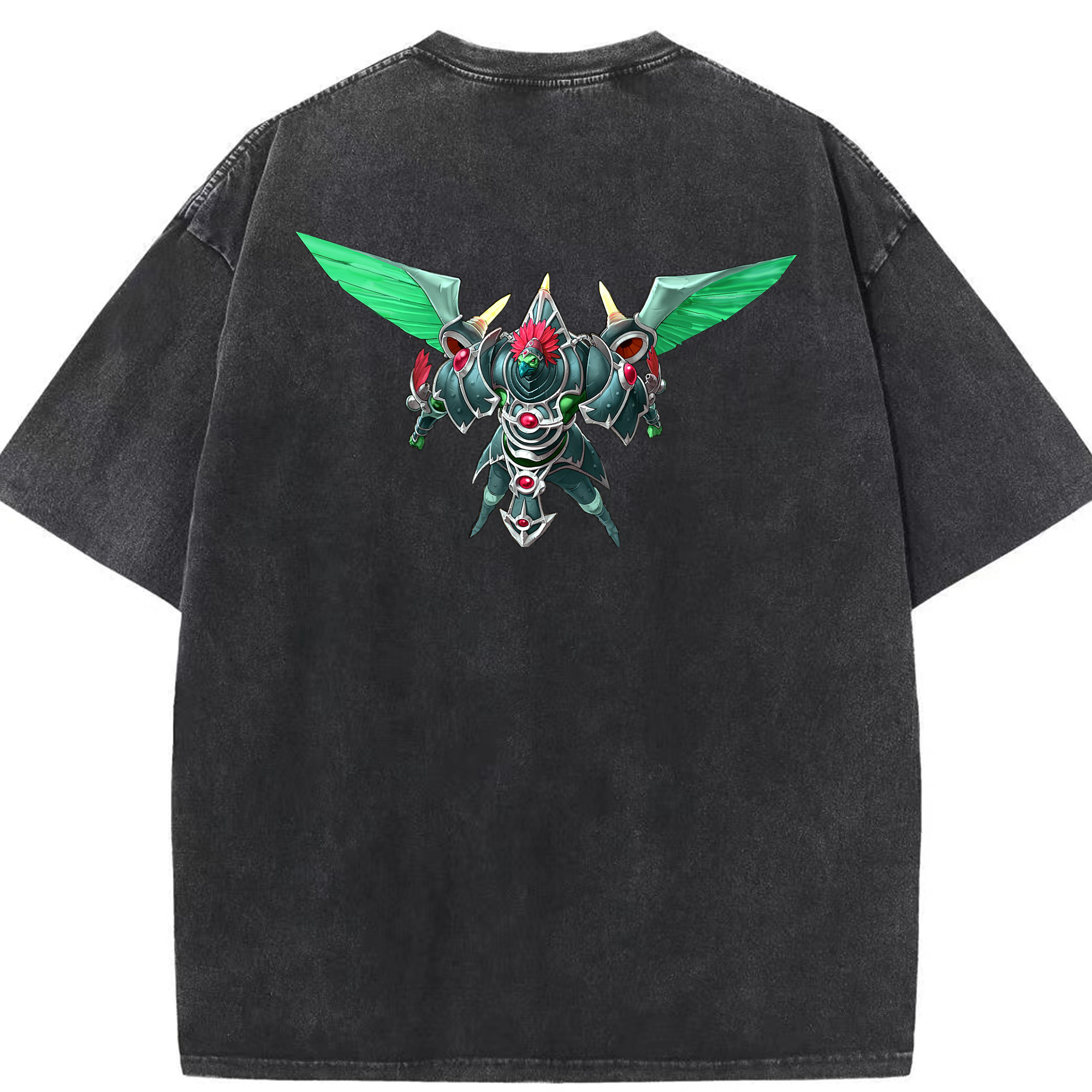（画像用） 遊☆戯☆王 Yu-Gi-Oh! 綿100% ヴィンテージ風 半袖Tシャツ（背面プリント）