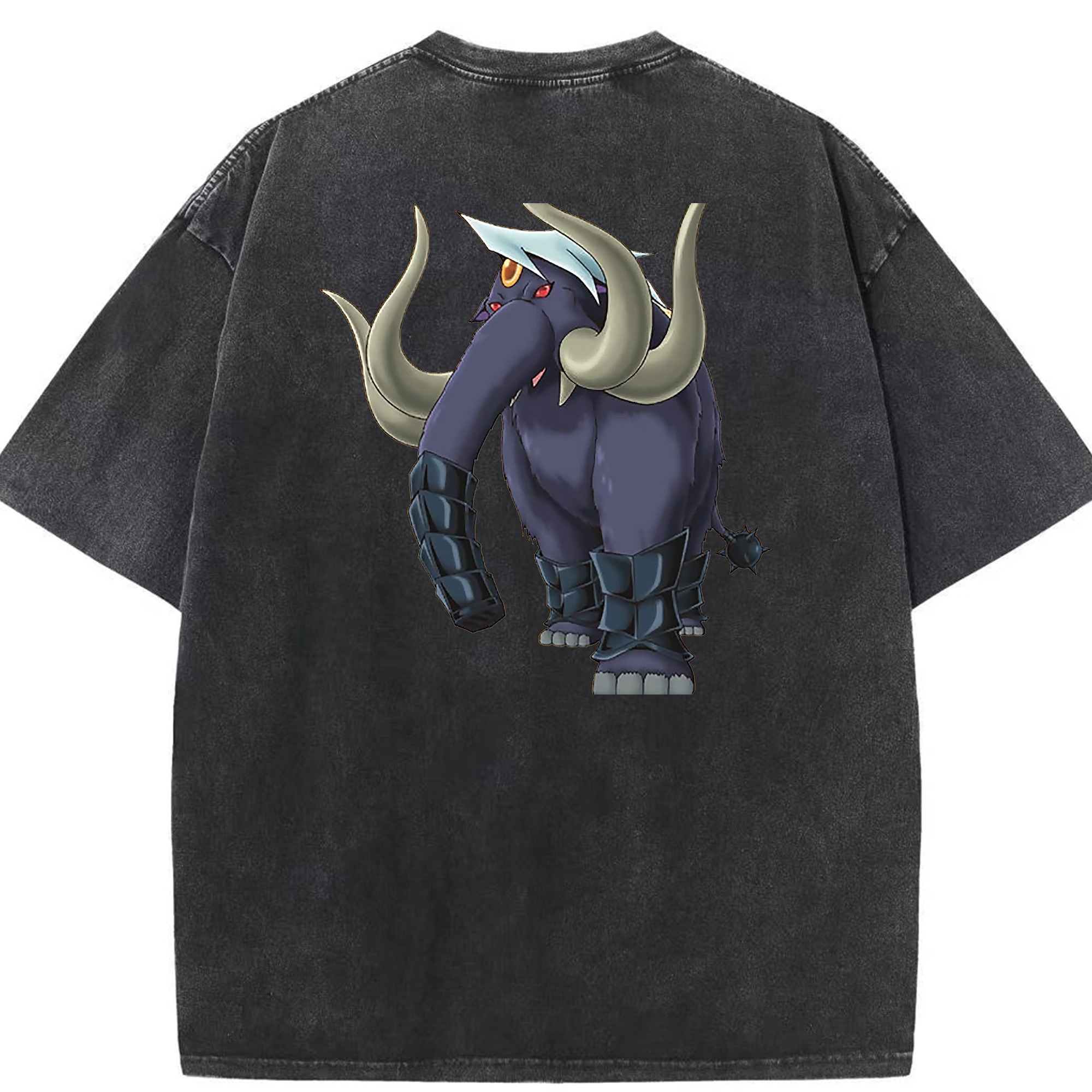 （画像用） 遊☆戯☆王 Yu-Gi-Oh! 綿100% ヴィンテージ風 半袖Tシャツ（背面プリント）