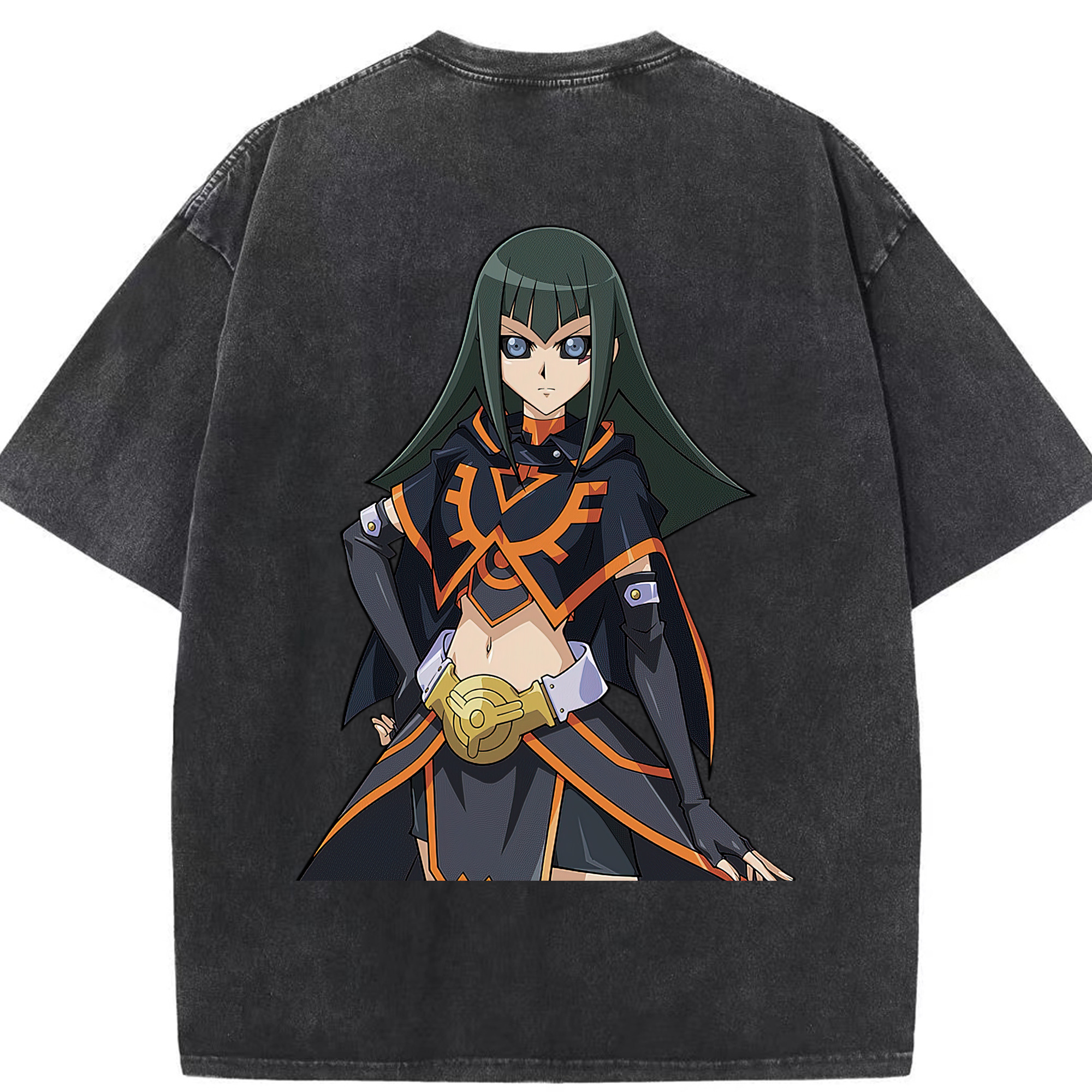 （画像用） 遊☆戯☆王 Yu-Gi-Oh! 綿100% ヴィンテージ風 半袖Tシャツ（背面プリント）