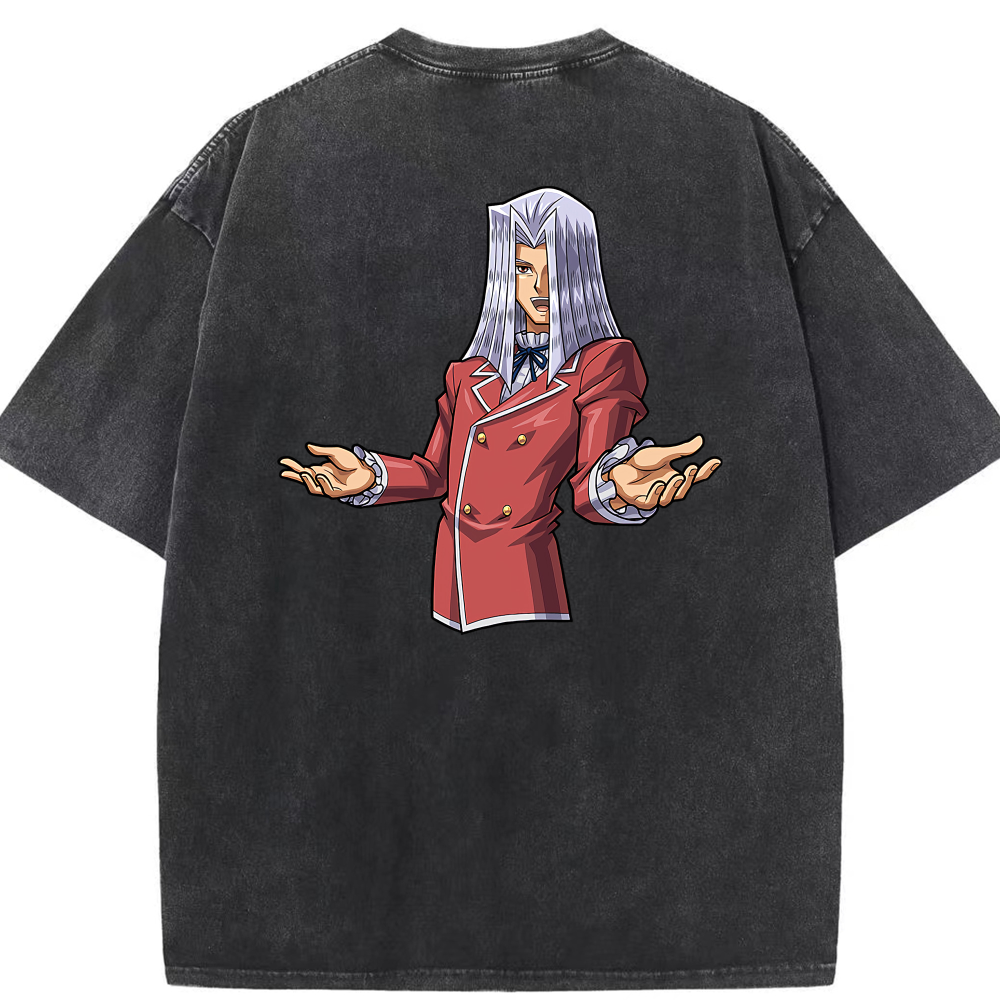 （画像用） 遊☆戯☆王 Yu-Gi-Oh! 綿100% ヴィンテージ風 半袖Tシャツ（背面プリント）