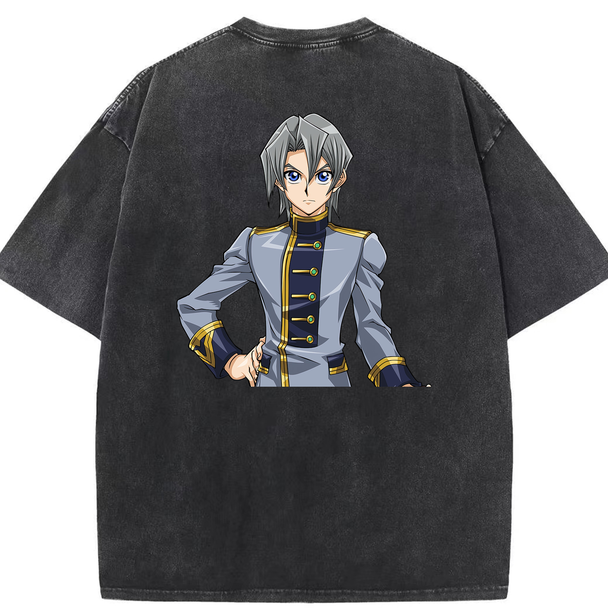 （画像用） 遊☆戯☆王 Yu-Gi-Oh! 綿100% ヴィンテージ風 半袖Tシャツ（背面プリント）