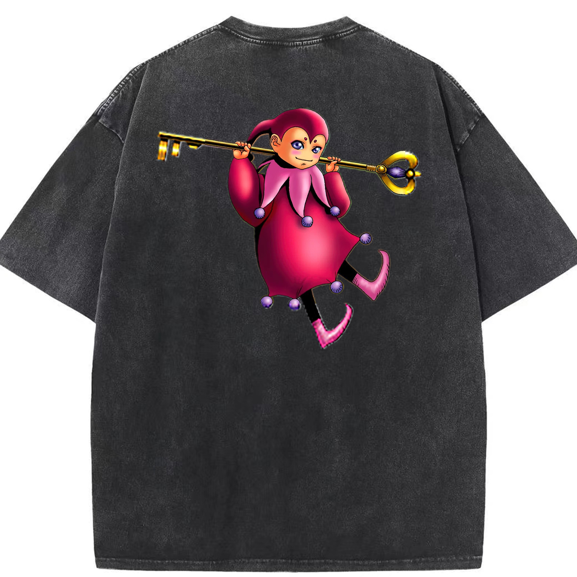 （画像用） 遊☆戯☆王 Yu-Gi-Oh! 綿100% ヴィンテージ風 半袖Tシャツ（背面プリント）