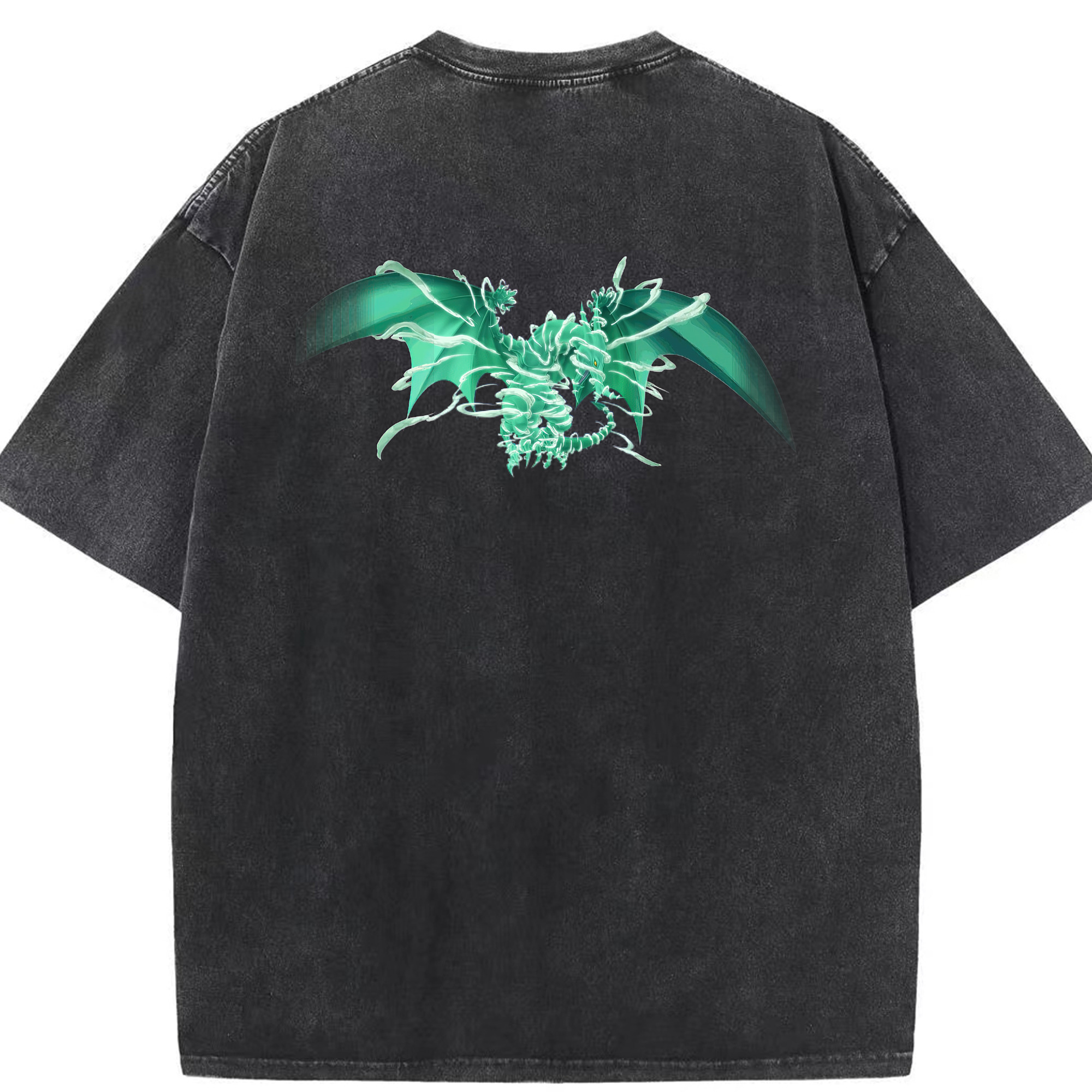 （画像用） 遊☆戯☆王 Yu-Gi-Oh! 綿100% ヴィンテージ風 半袖Tシャツ（背面プリント）