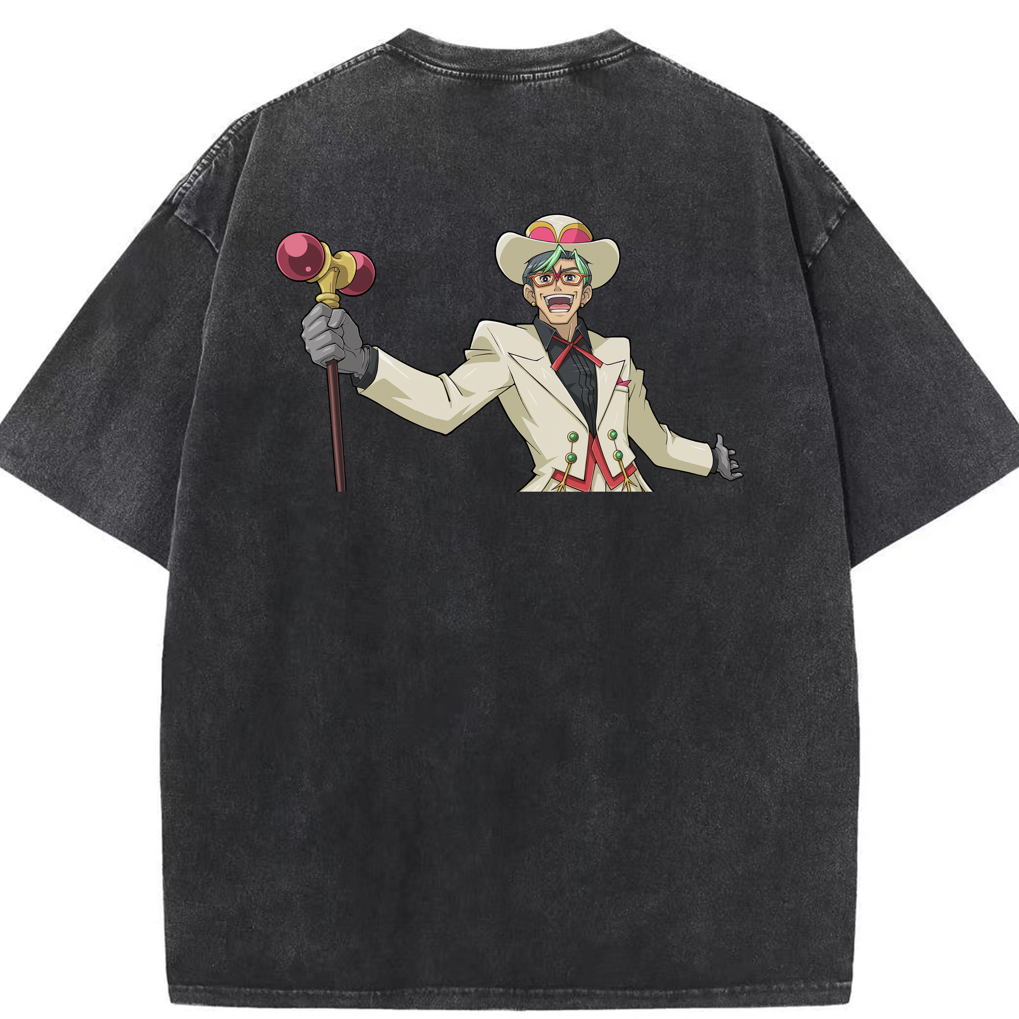 （画像用） 遊☆戯☆王 Yu-Gi-Oh! 綿100% ヴィンテージ風 半袖Tシャツ（背面プリント）