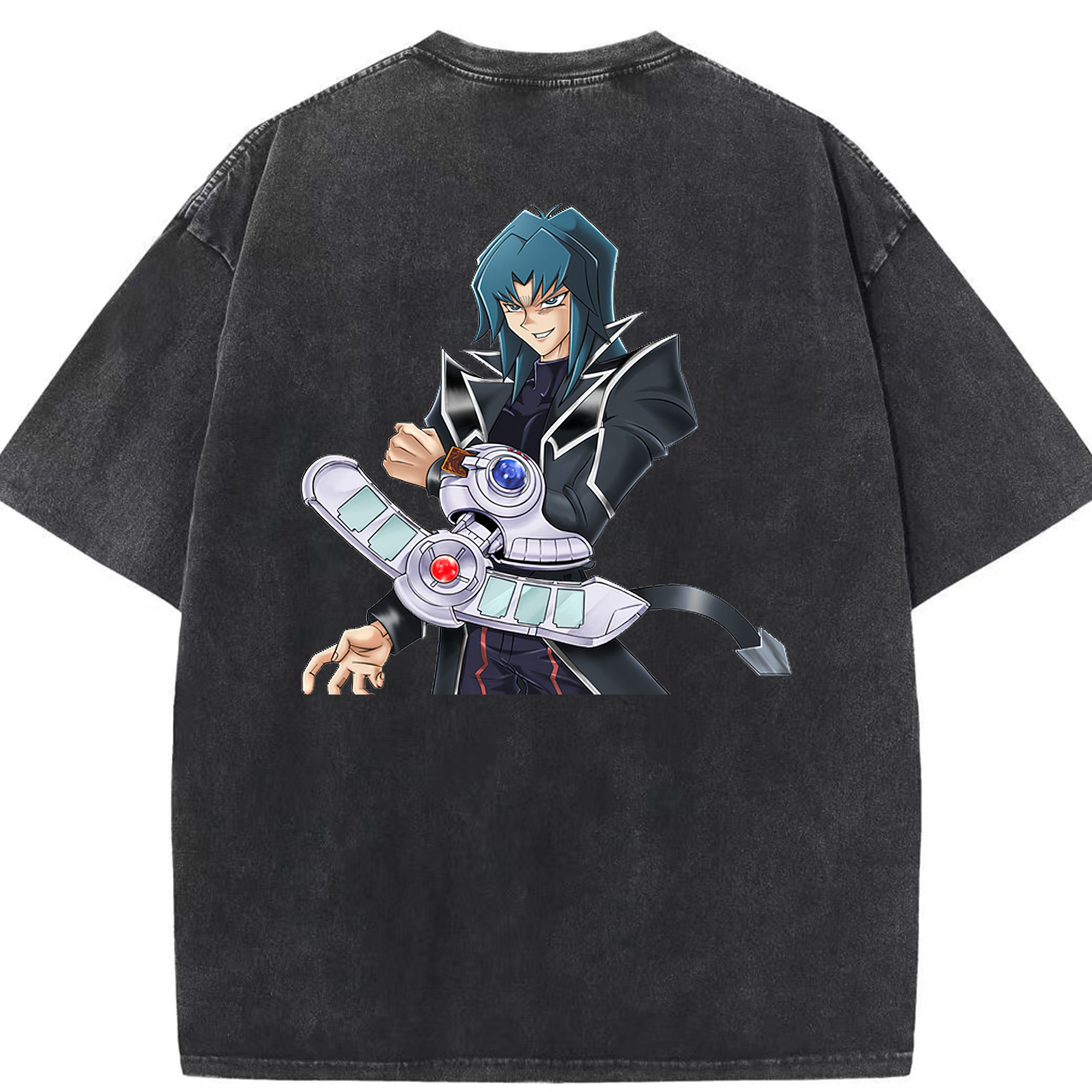 （画像用） 遊☆戯☆王 Yu-Gi-Oh! 綿100% ヴィンテージ風 半袖Tシャツ（背面プリント）
