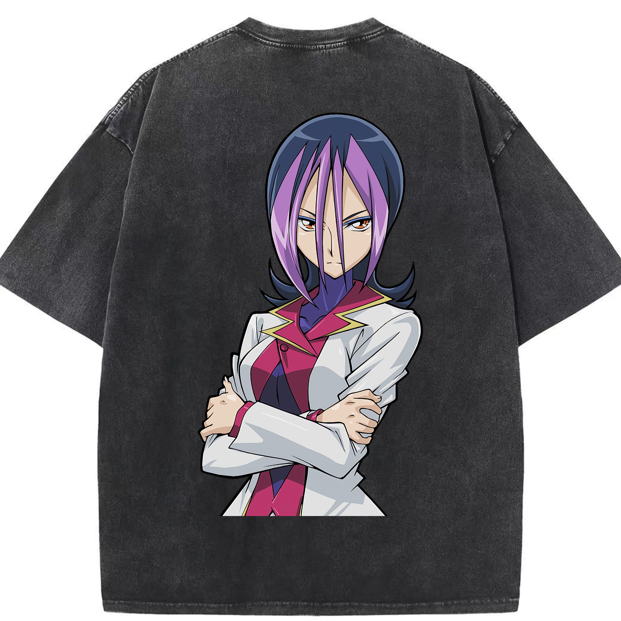 （画像用） 遊☆戯☆王 Yu-Gi-Oh! 綿100% ヴィンテージ風 半袖Tシャツ（背面プリント）