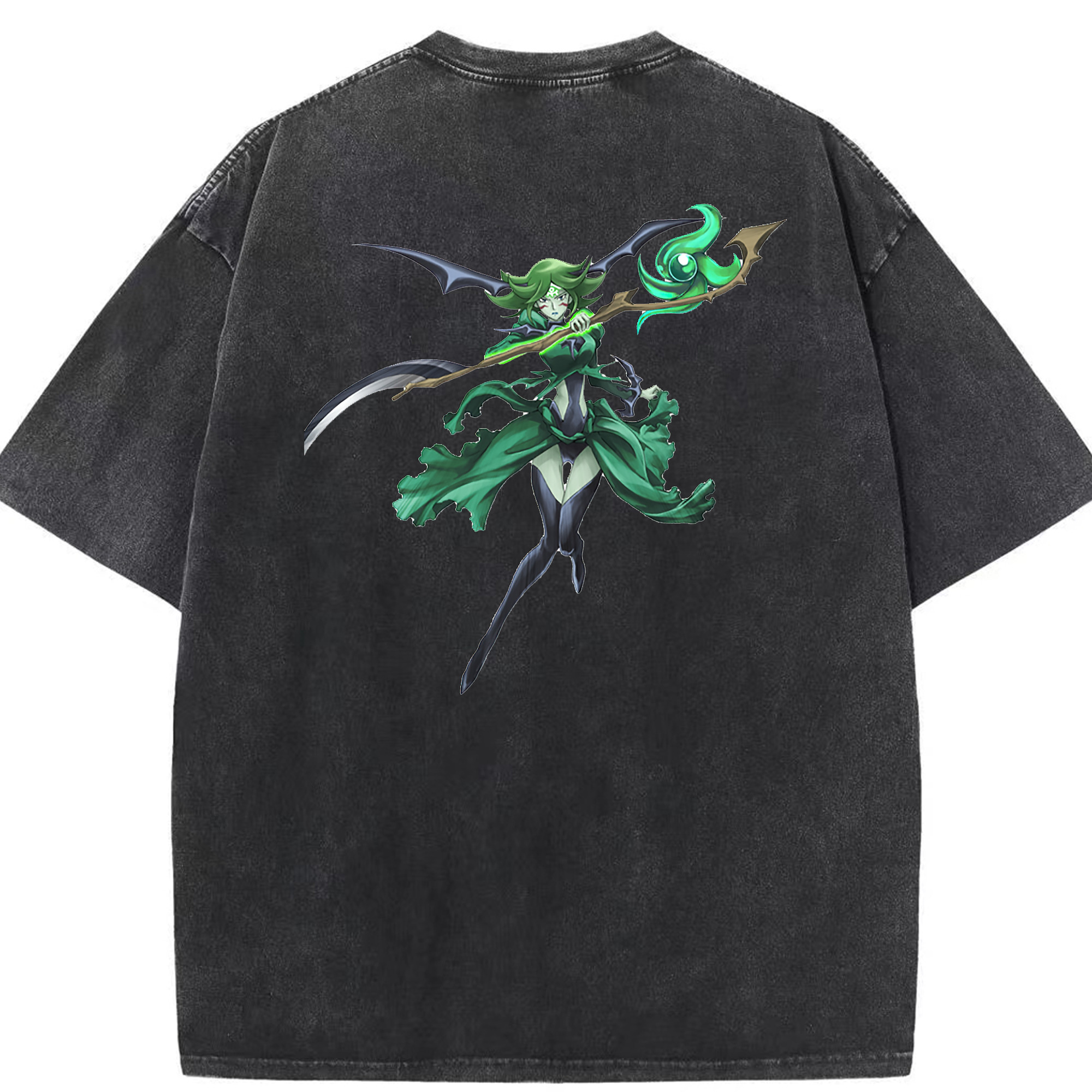 （画像用） 遊☆戯☆王 Yu-Gi-Oh! 綿100% ヴィンテージ風 半袖Tシャツ（背面プリント）