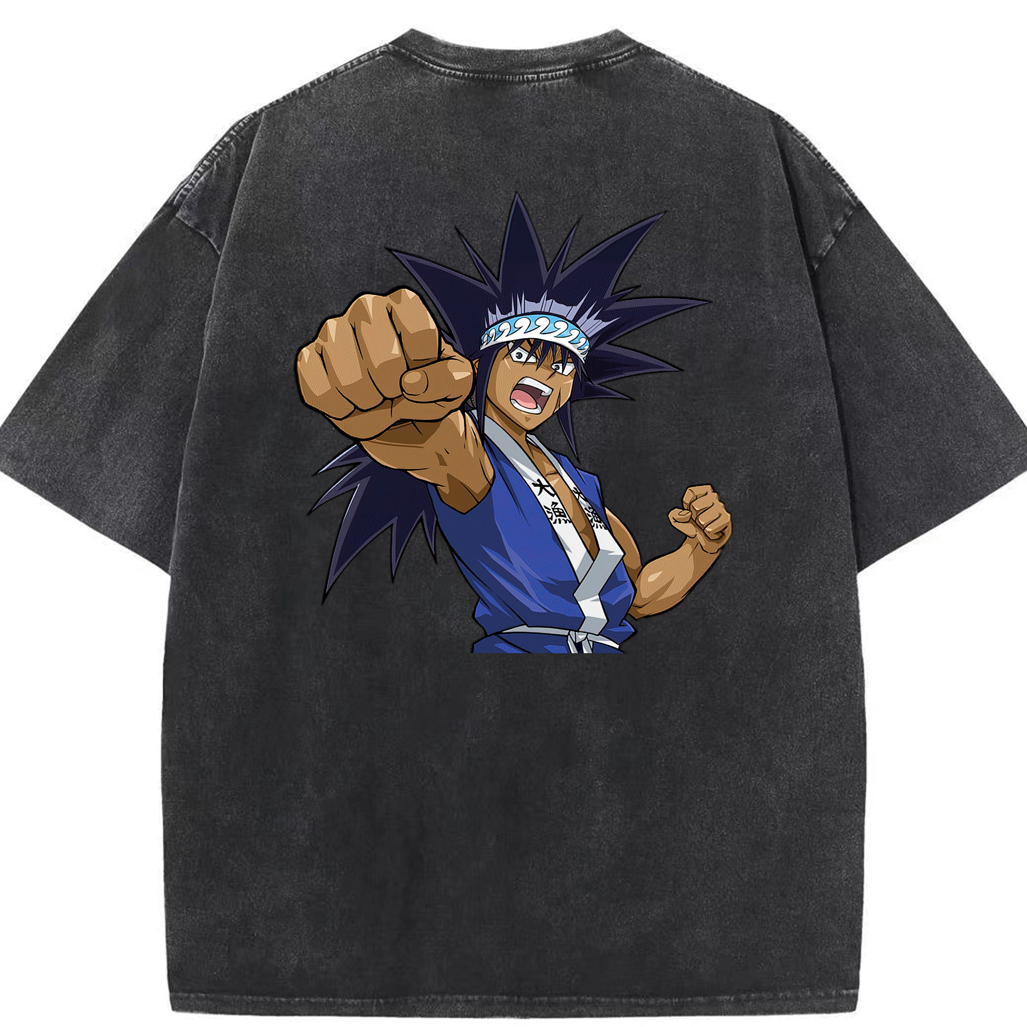 （画像用） 遊☆戯☆王 Yu-Gi-Oh! 綿100% ヴィンテージ風 半袖Tシャツ（背面プリント）