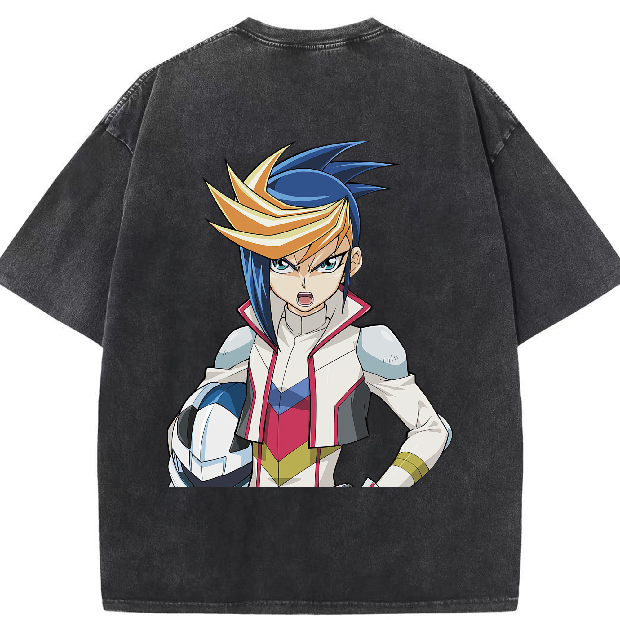 （画像用） 遊☆戯☆王 Yu-Gi-Oh! 綿100% ヴィンテージ風 半袖Tシャツ（背面プリント）