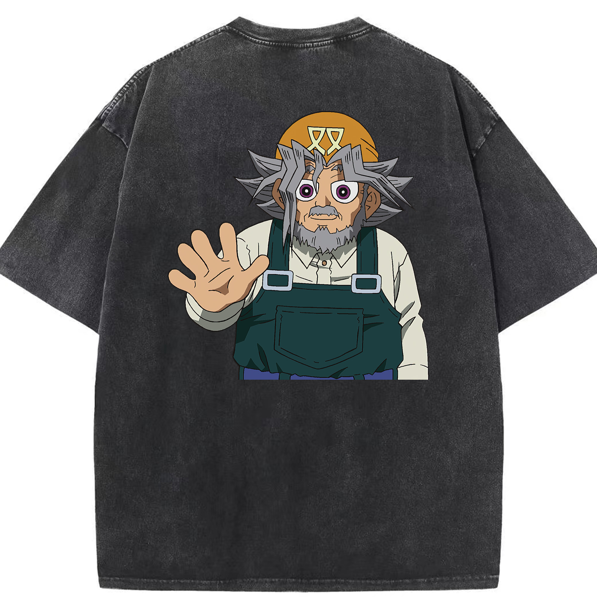 （画像用） 遊☆戯☆王 Yu-Gi-Oh! 綿100% ヴィンテージ風 半袖Tシャツ（背面プリント）